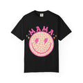 Mama Smiley Leopard Graphic T-Shirt