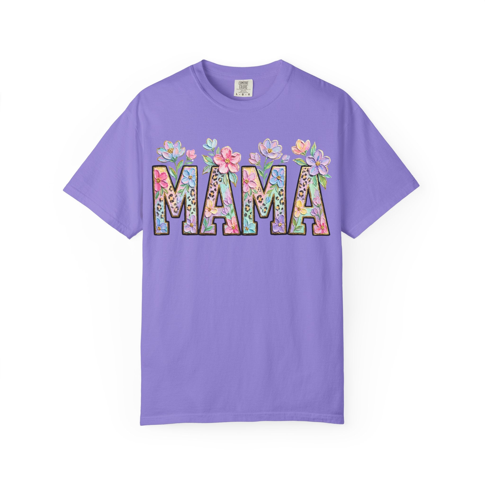 Mama Floral T-Shirt — Mother's Day Garden Letter Tee
