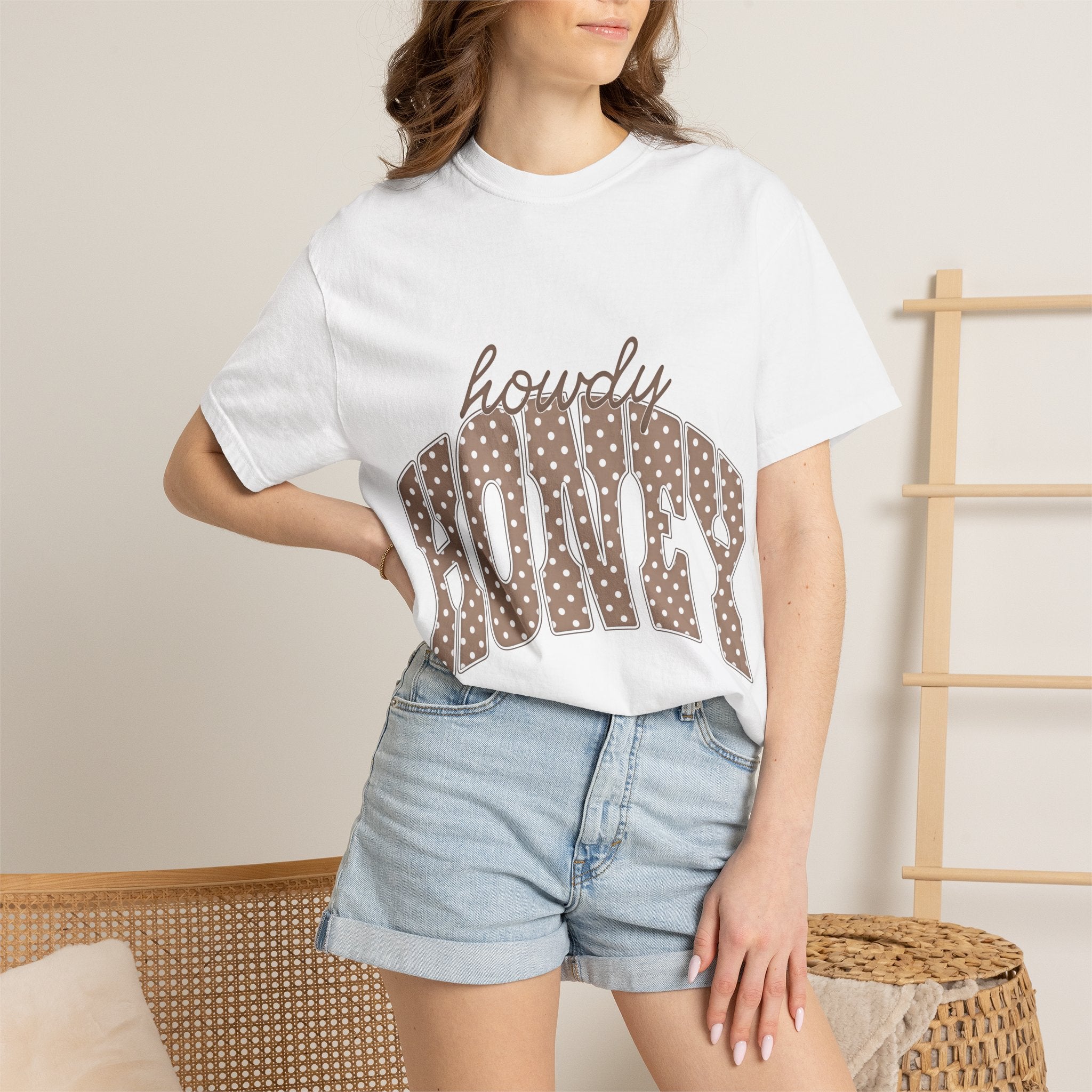 Howdy Honey T-Shirt — Retro Polka Dot Western Tee