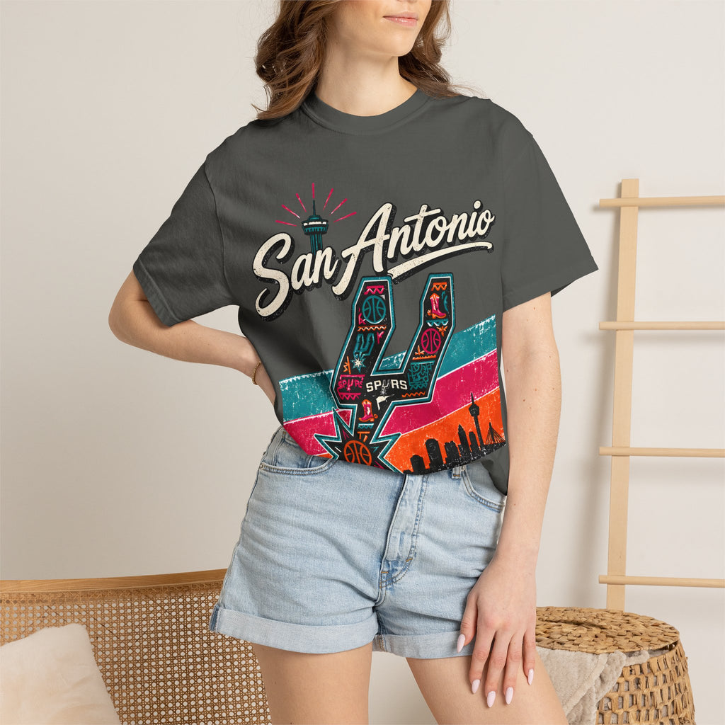 San Antonio Spurs Retro Skyline T-Shirt