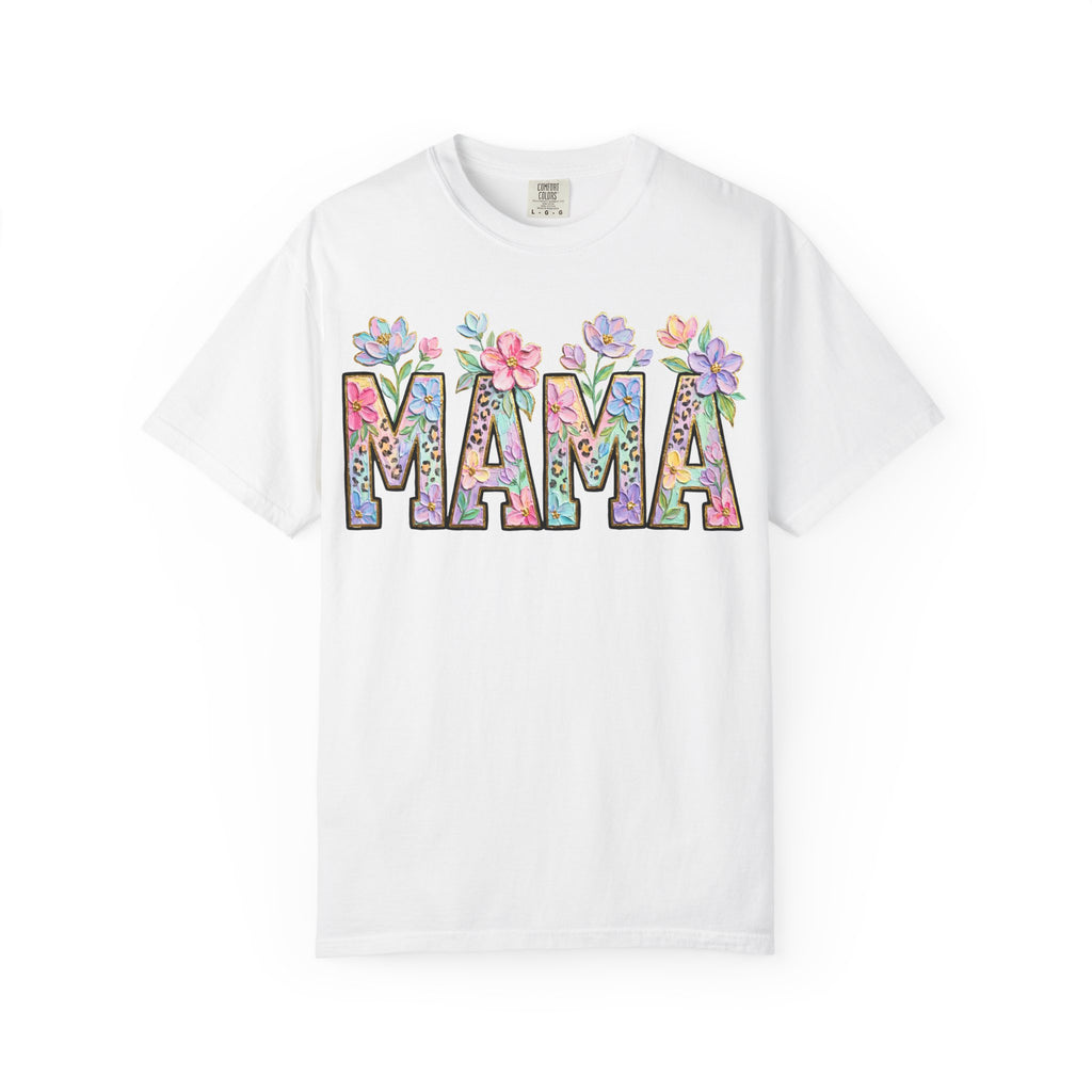 Mama Floral T-Shirt — Mother's Day Garden Letter Tee