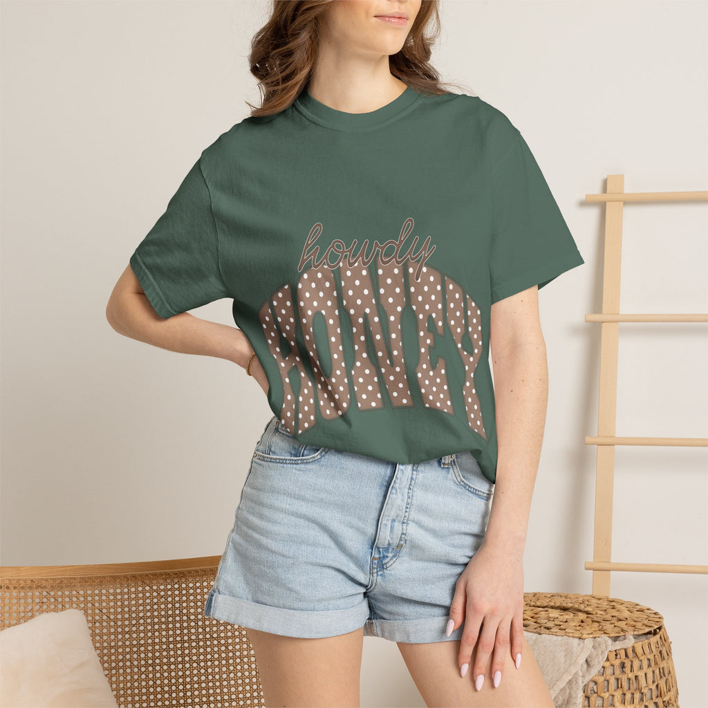Howdy Honey T-Shirt — Retro Polka Dot Western Tee