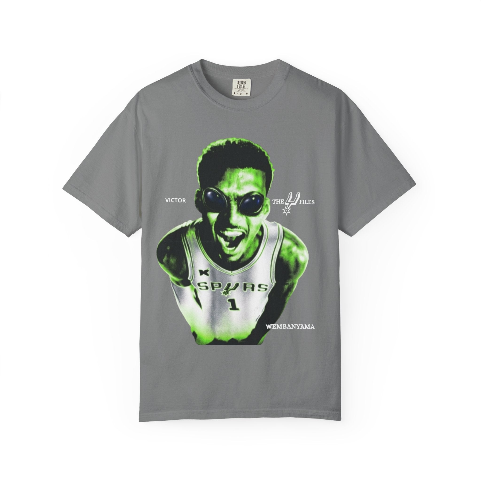 Graphic T-Shirt — WEMBY Neon Green Retro Sports Portrait