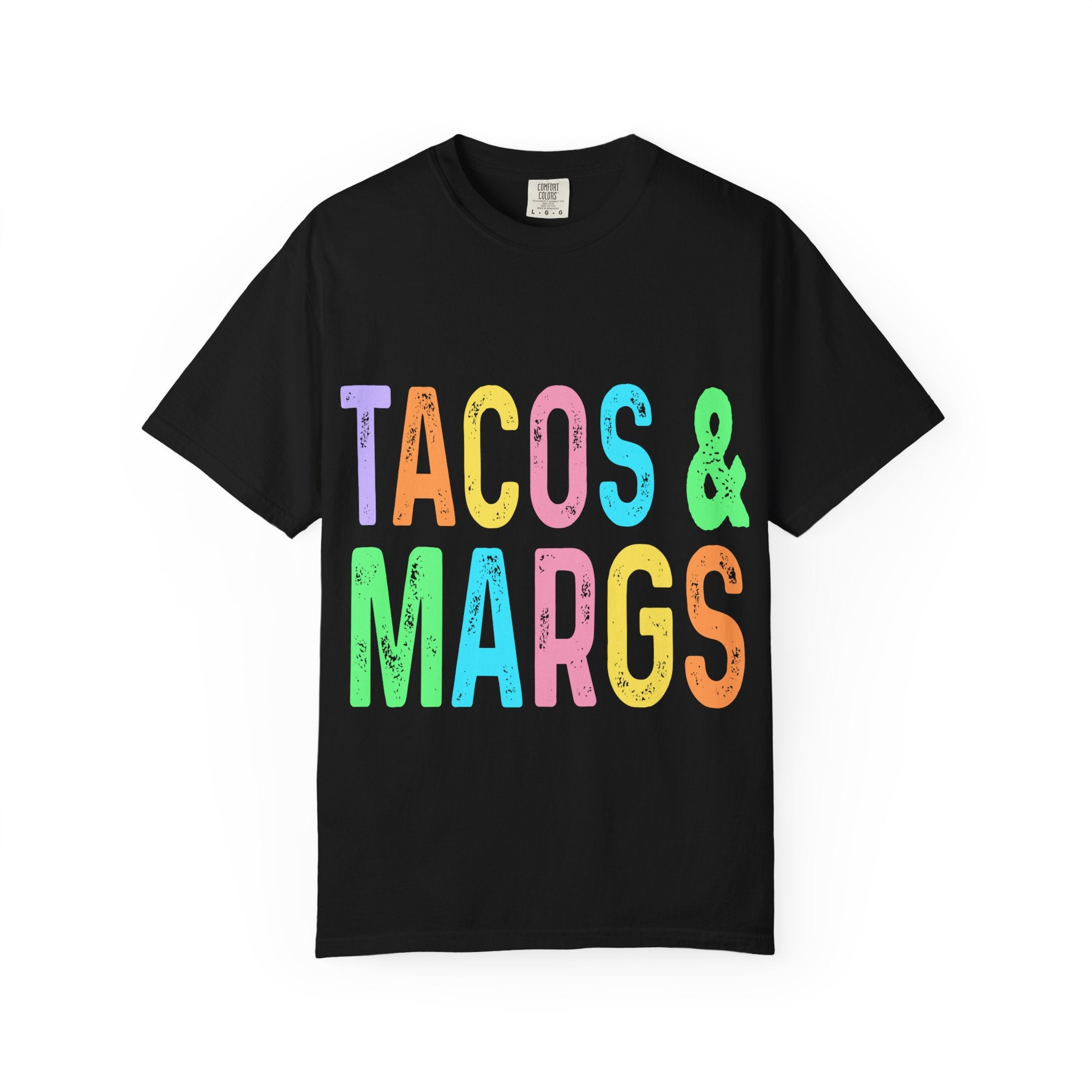 Tacos & Margs T-Shirt — Colorful Fiesta Graphic Tee