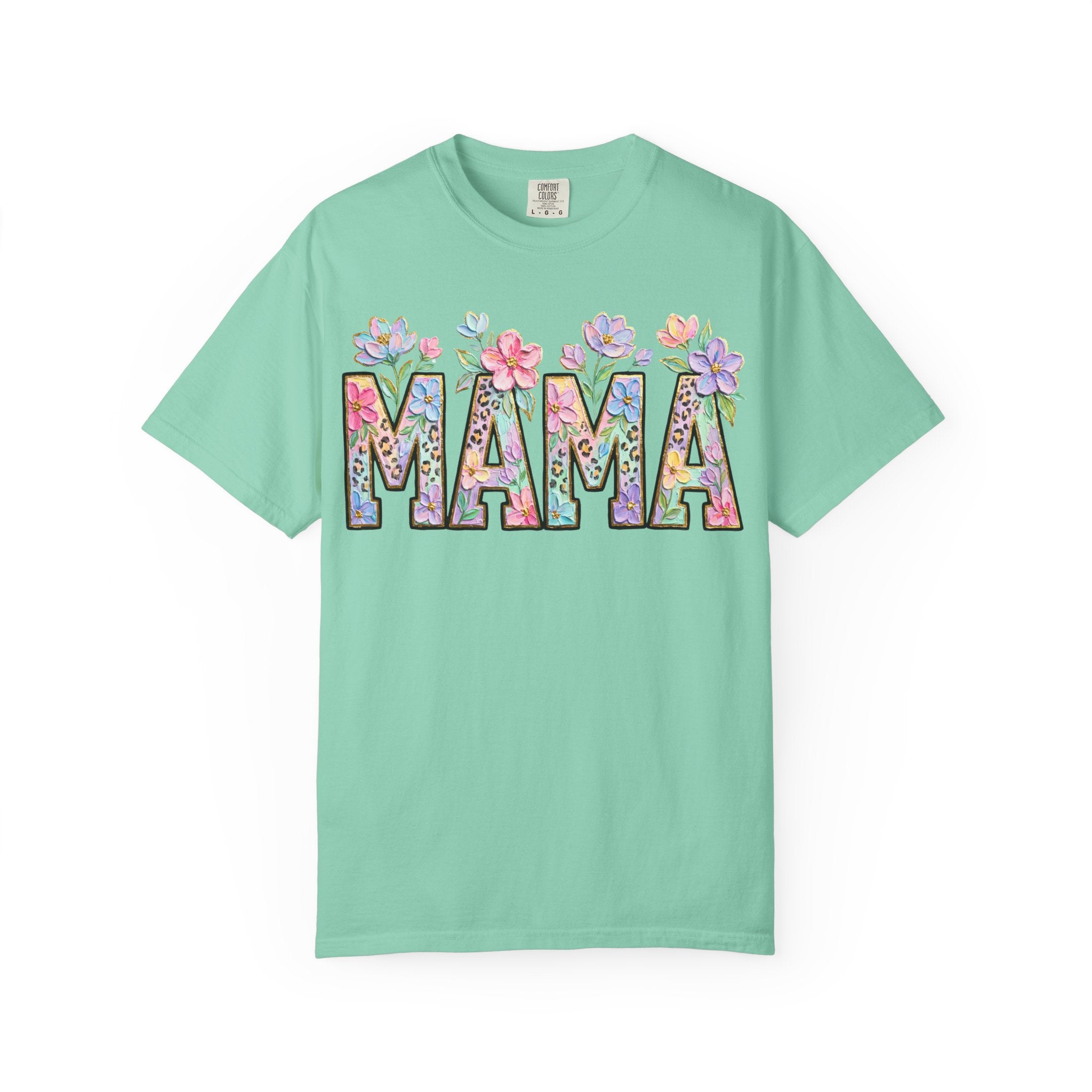 Mama Floral T-Shirt — Mother's Day Garden Letter Tee
