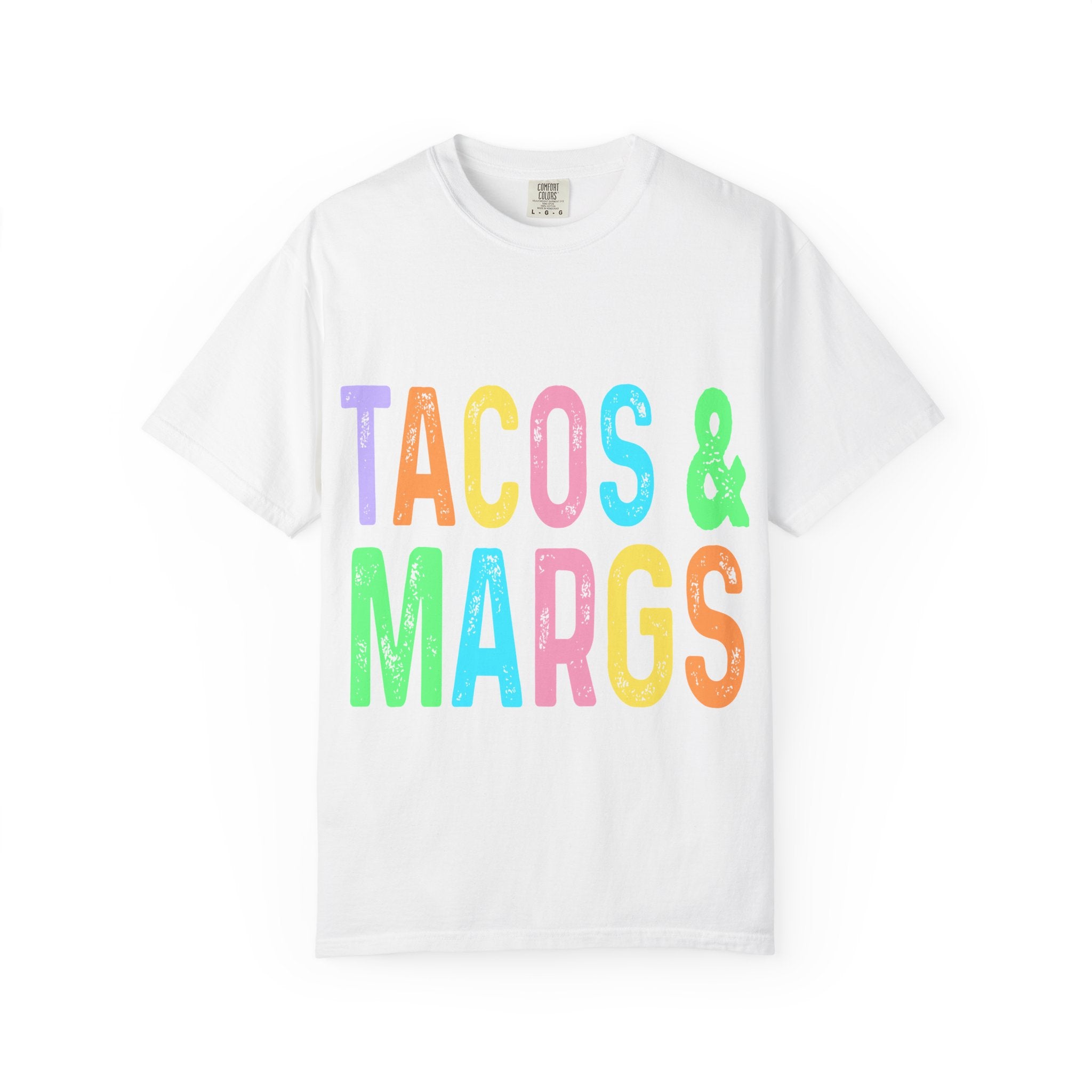 Tacos & Margs T-Shirt — Colorful Fiesta Graphic Tee