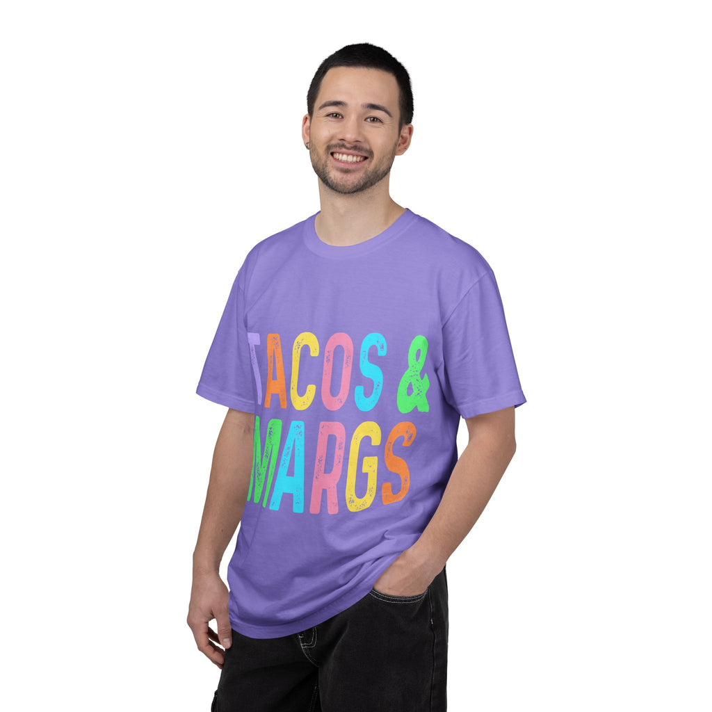 Tacos & Margs T-Shirt — Colorful Fiesta Graphic Tee