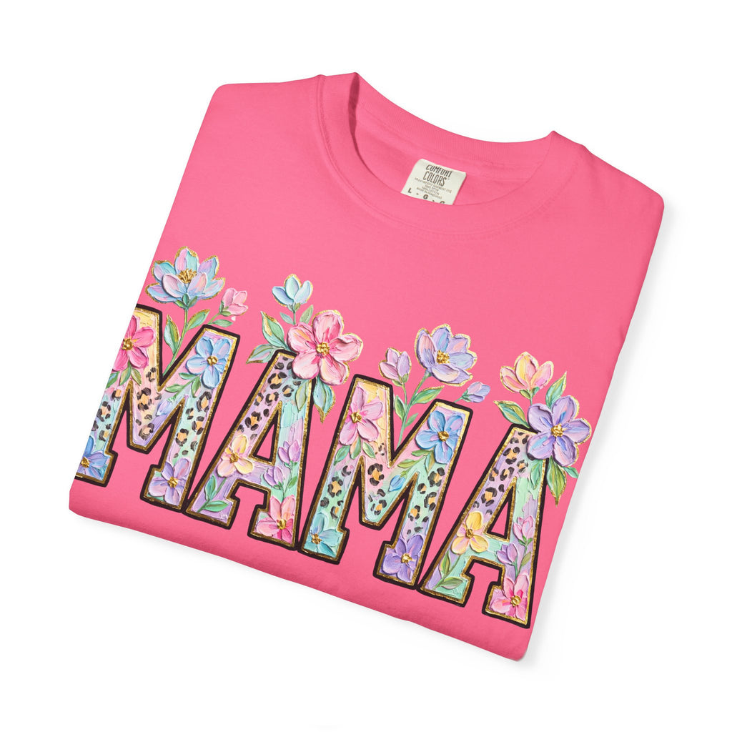 Mama Floral T-Shirt — Mother's Day Garden Letter Tee