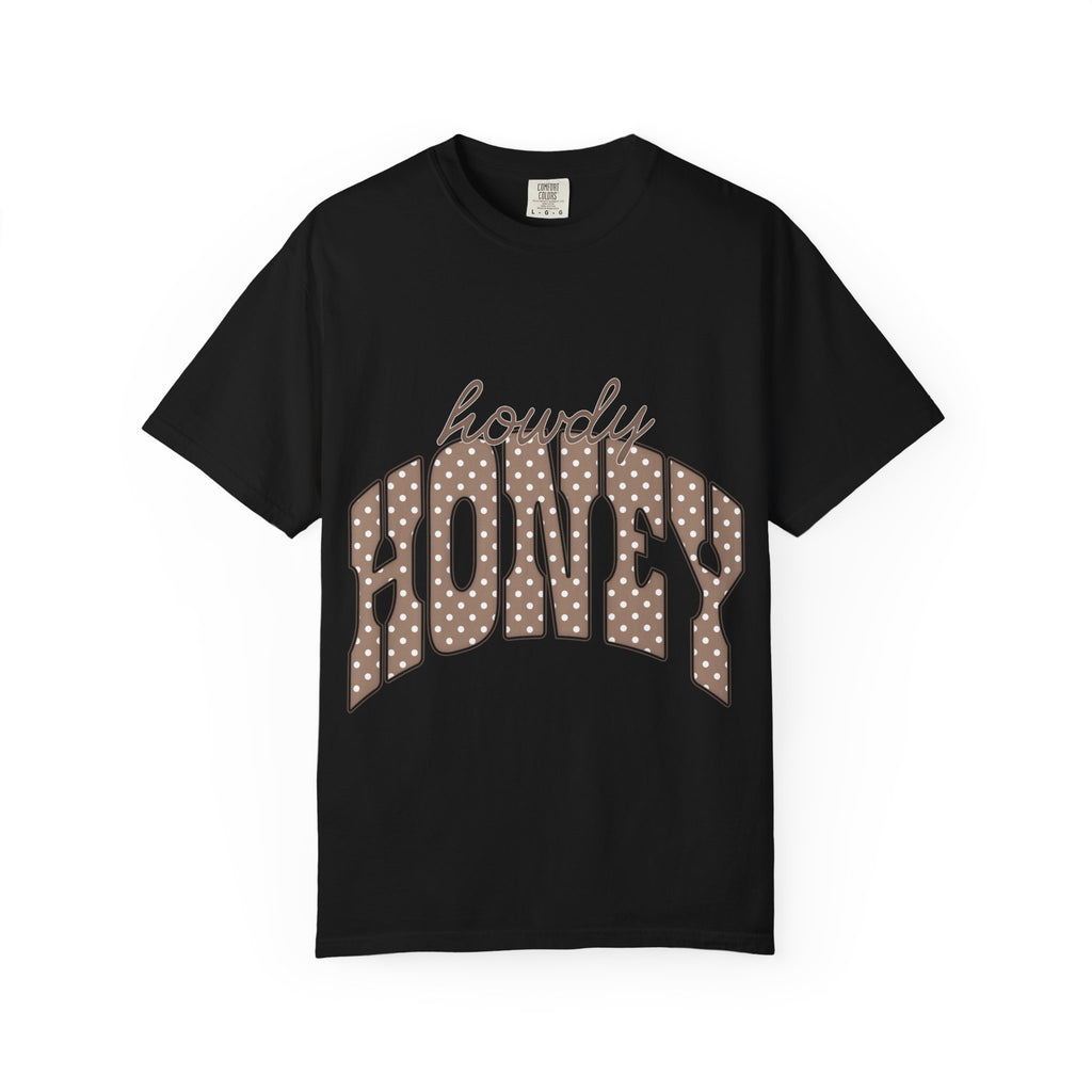 Howdy Honey T-Shirt — Retro Polka Dot Western Tee