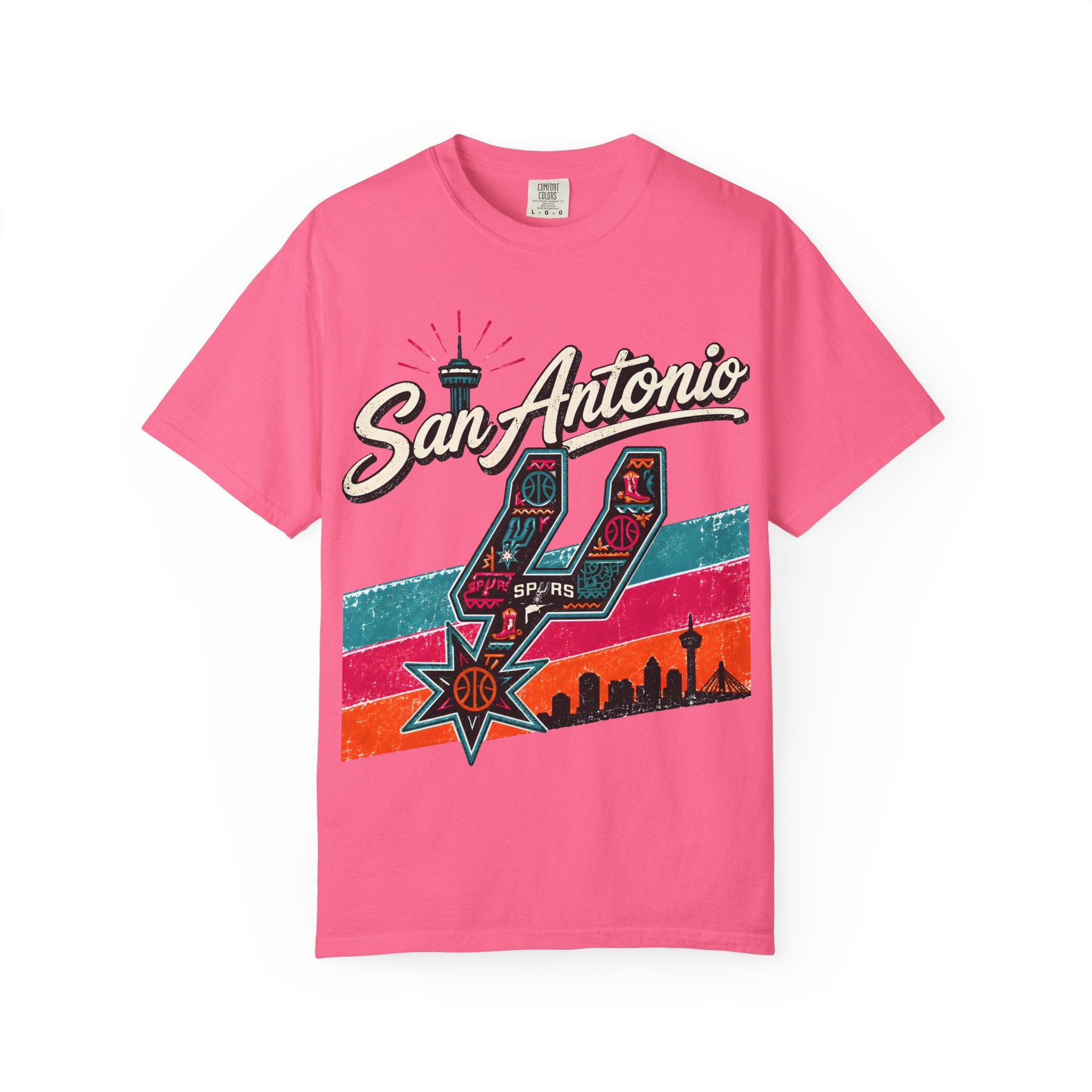 San Antonio Spurs Retro Skyline T-Shirt
