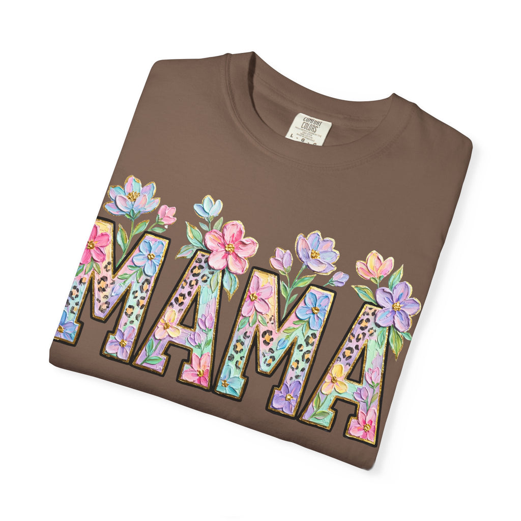 Mama Floral T-Shirt — Mother's Day Garden Letter Tee