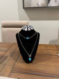 Turquoise Stone Necklace Set