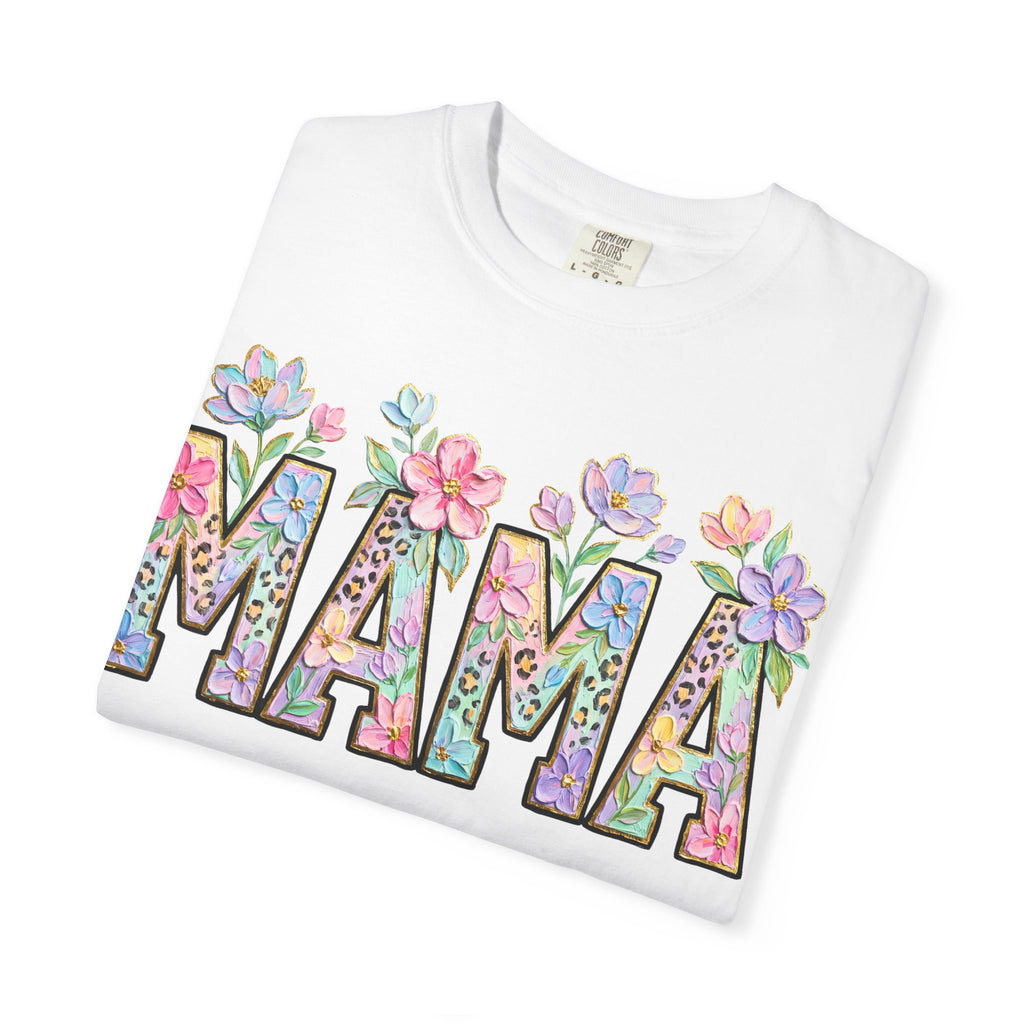 Mama Floral T-Shirt — Mother's Day Garden Letter Tee