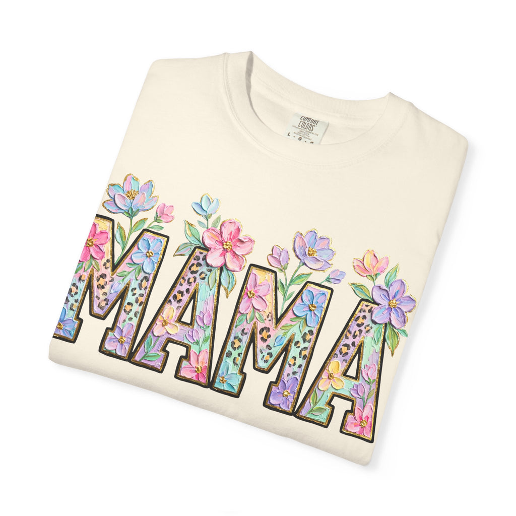 Mama Floral T-Shirt — Mother's Day Garden Letter Tee