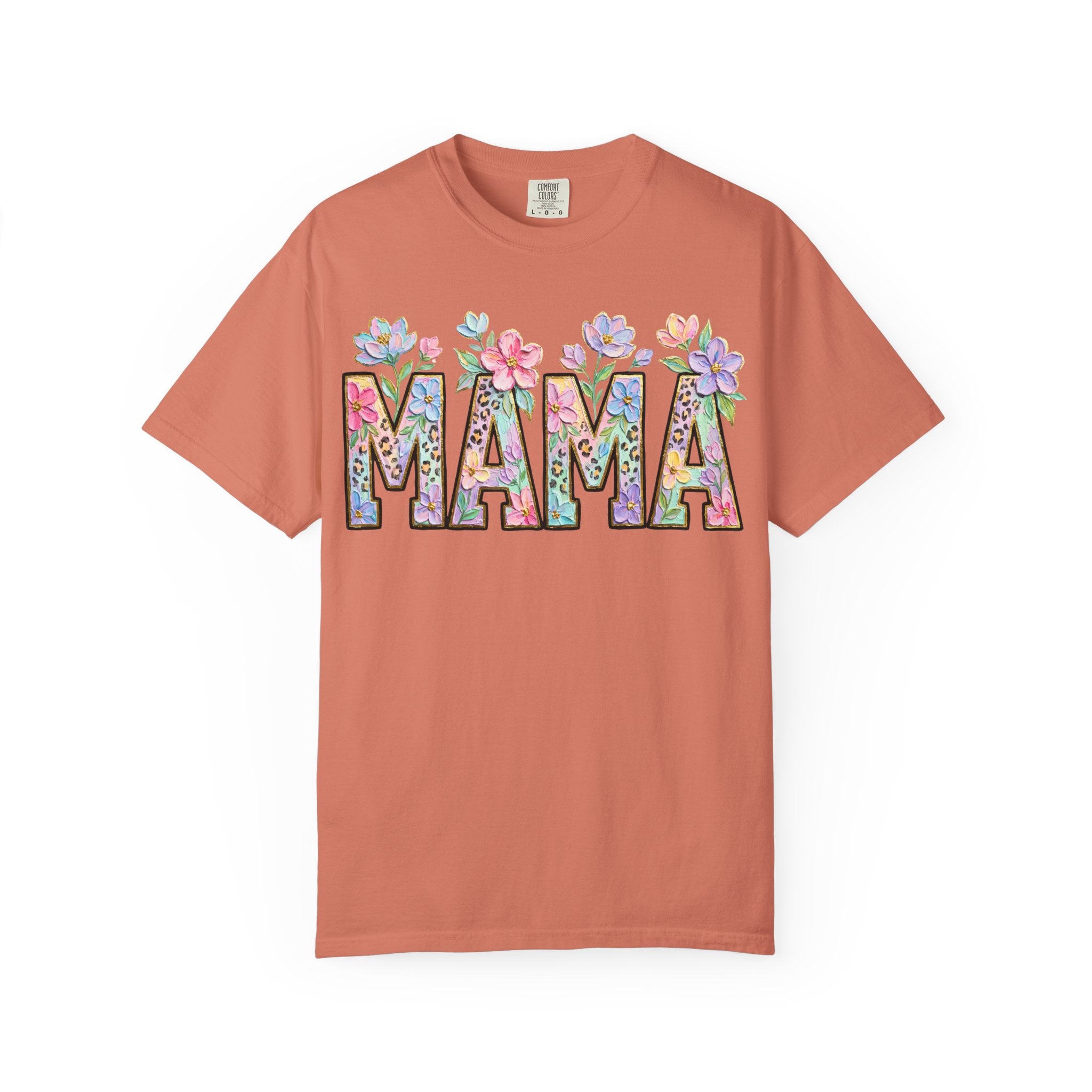 Mama Floral T-Shirt — Mother's Day Garden Letter Tee