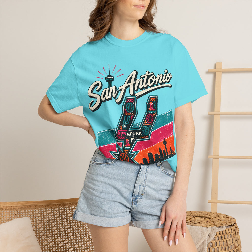 San Antonio Spurs Retro Skyline T-Shirt