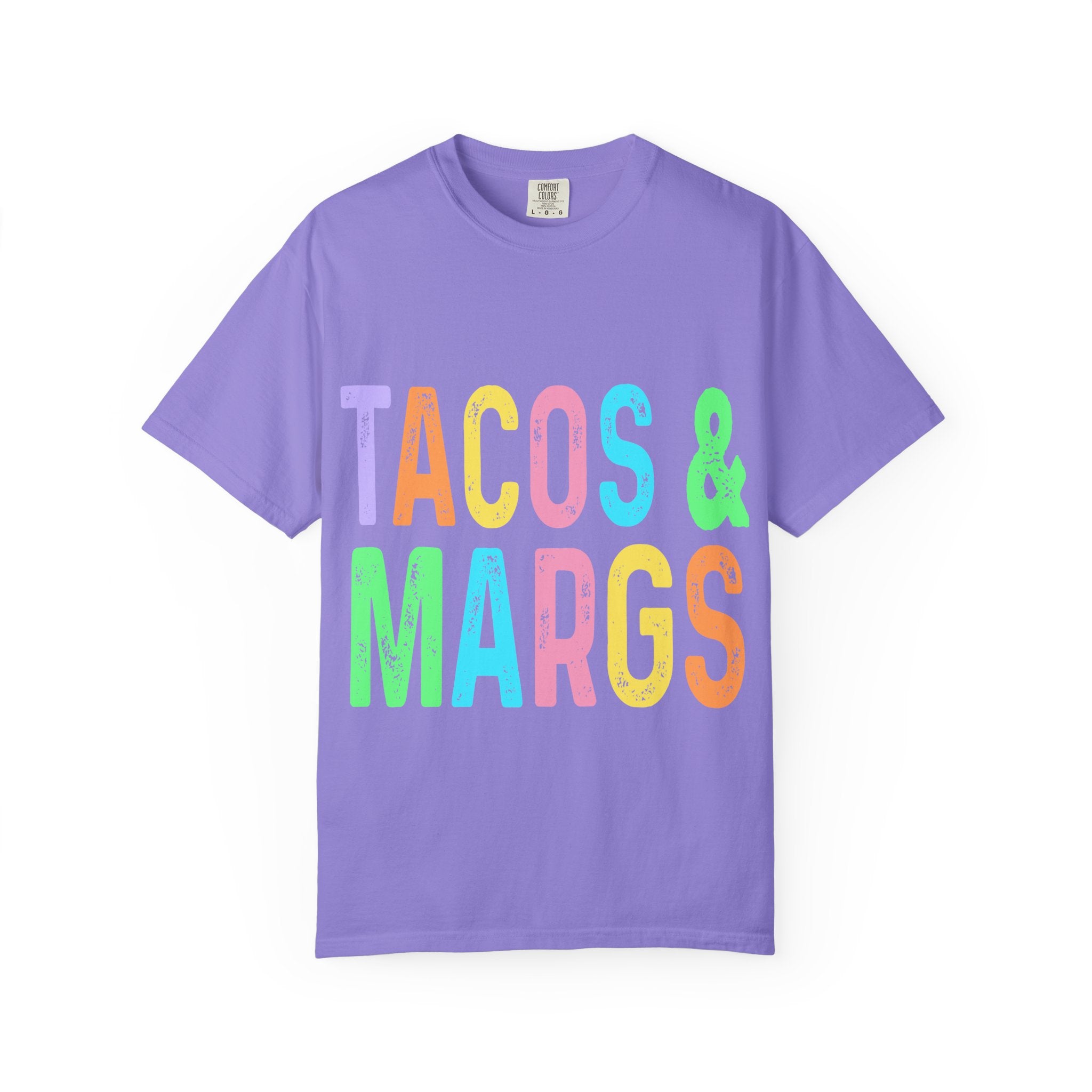 Tacos & Margs T-Shirt — Colorful Fiesta Graphic Tee