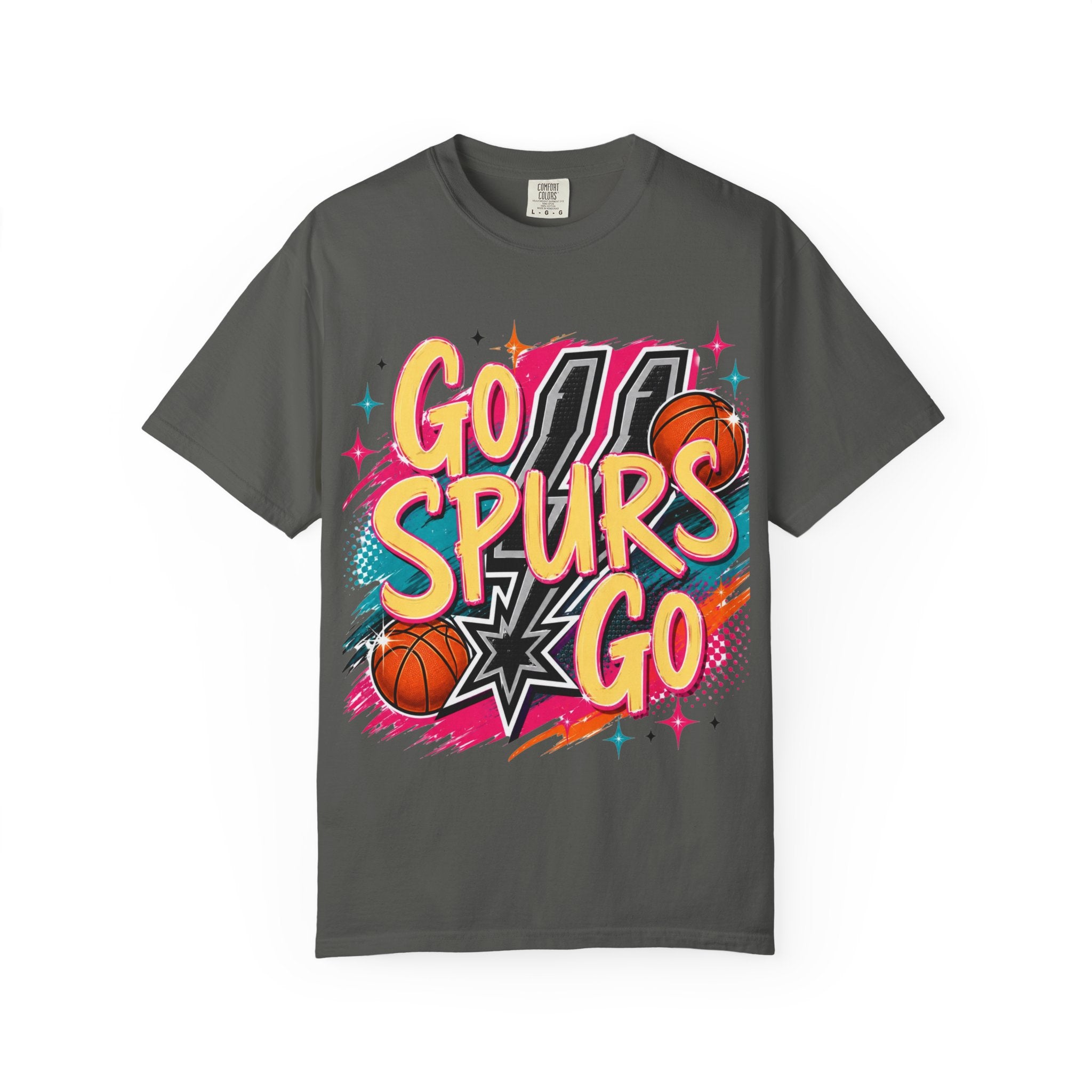 Go Spurs Go Basketball T-Shirt — Retro Fan Tee