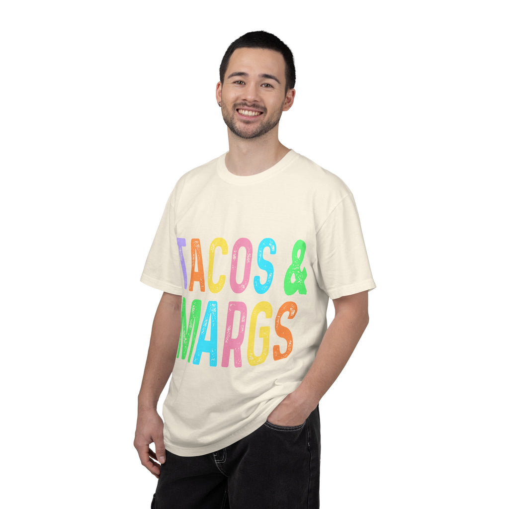 Tacos & Margs T-Shirt — Colorful Fiesta Graphic Tee