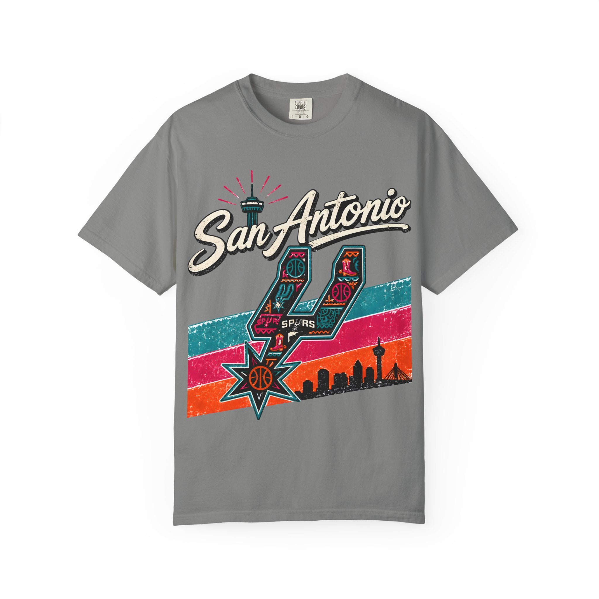 San Antonio Spurs Retro Skyline T-Shirt