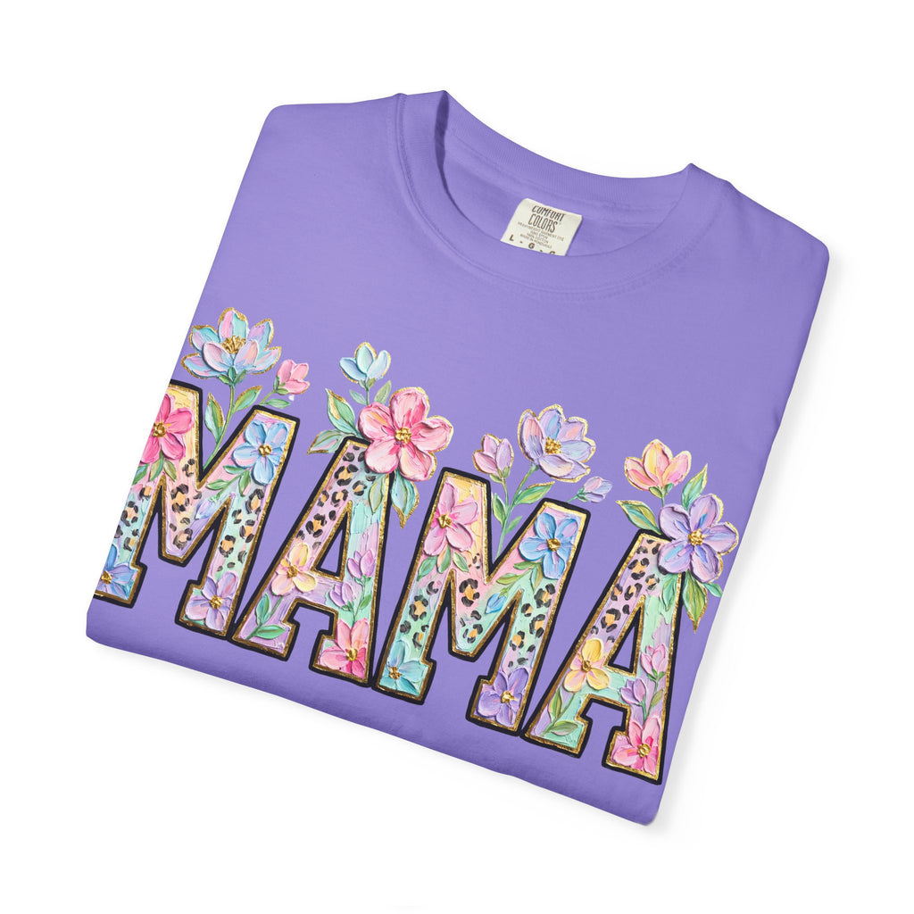 Mama Floral T-Shirt — Mother's Day Garden Letter Tee