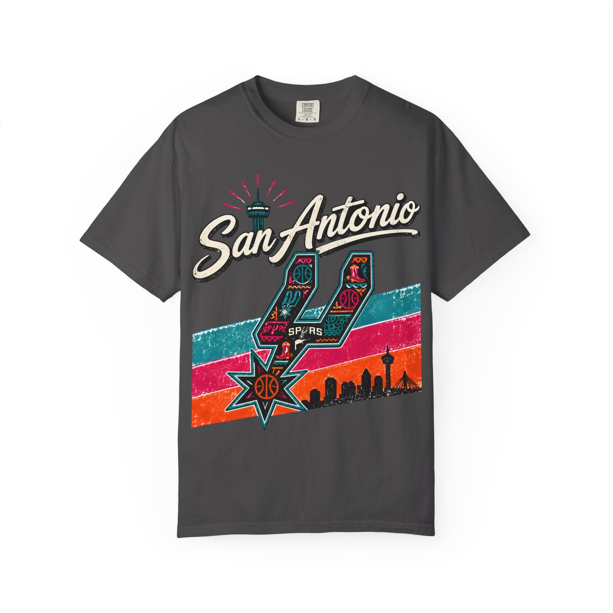 San Antonio Spurs Retro Skyline T-Shirt