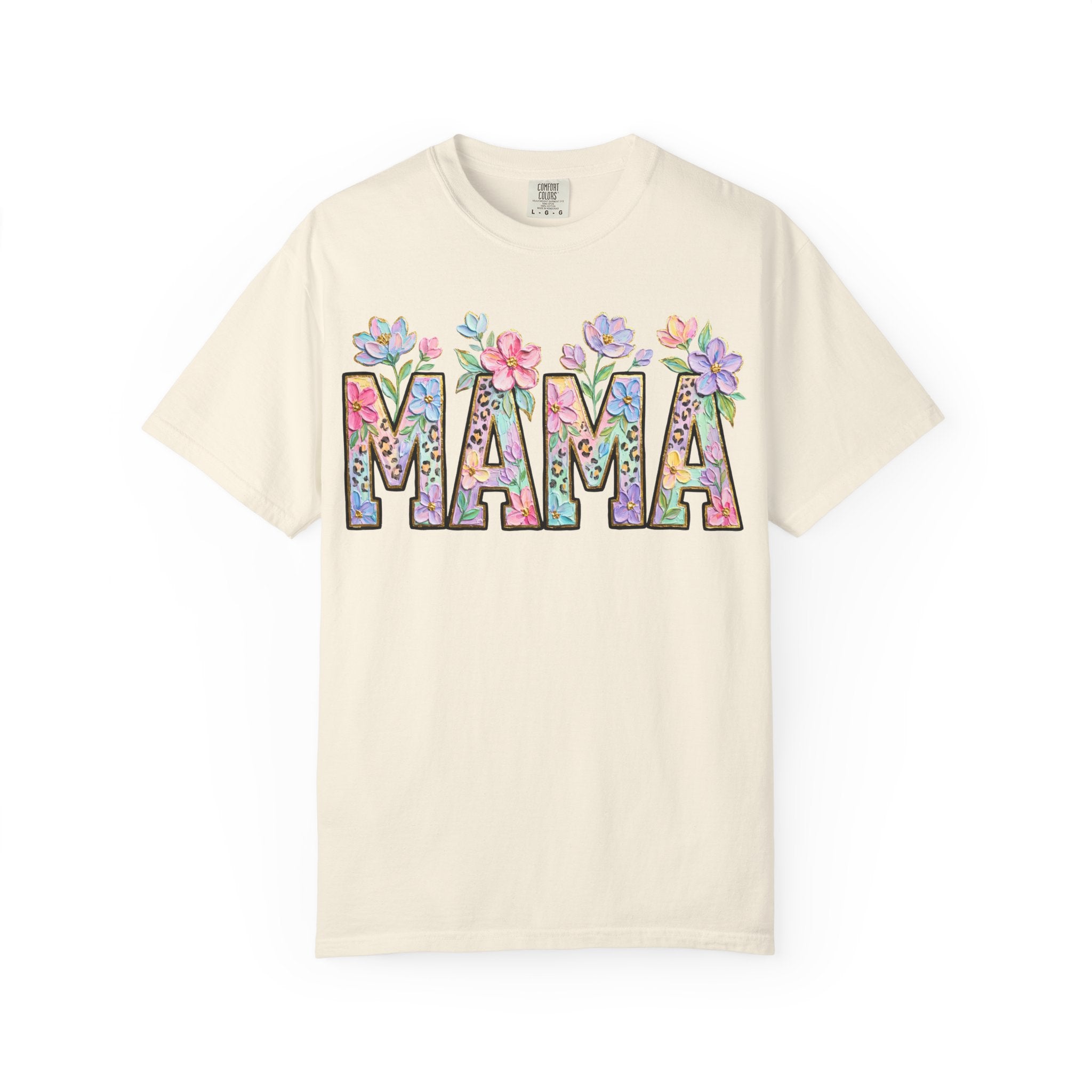 Mama Floral T-Shirt — Mother's Day Garden Letter Tee