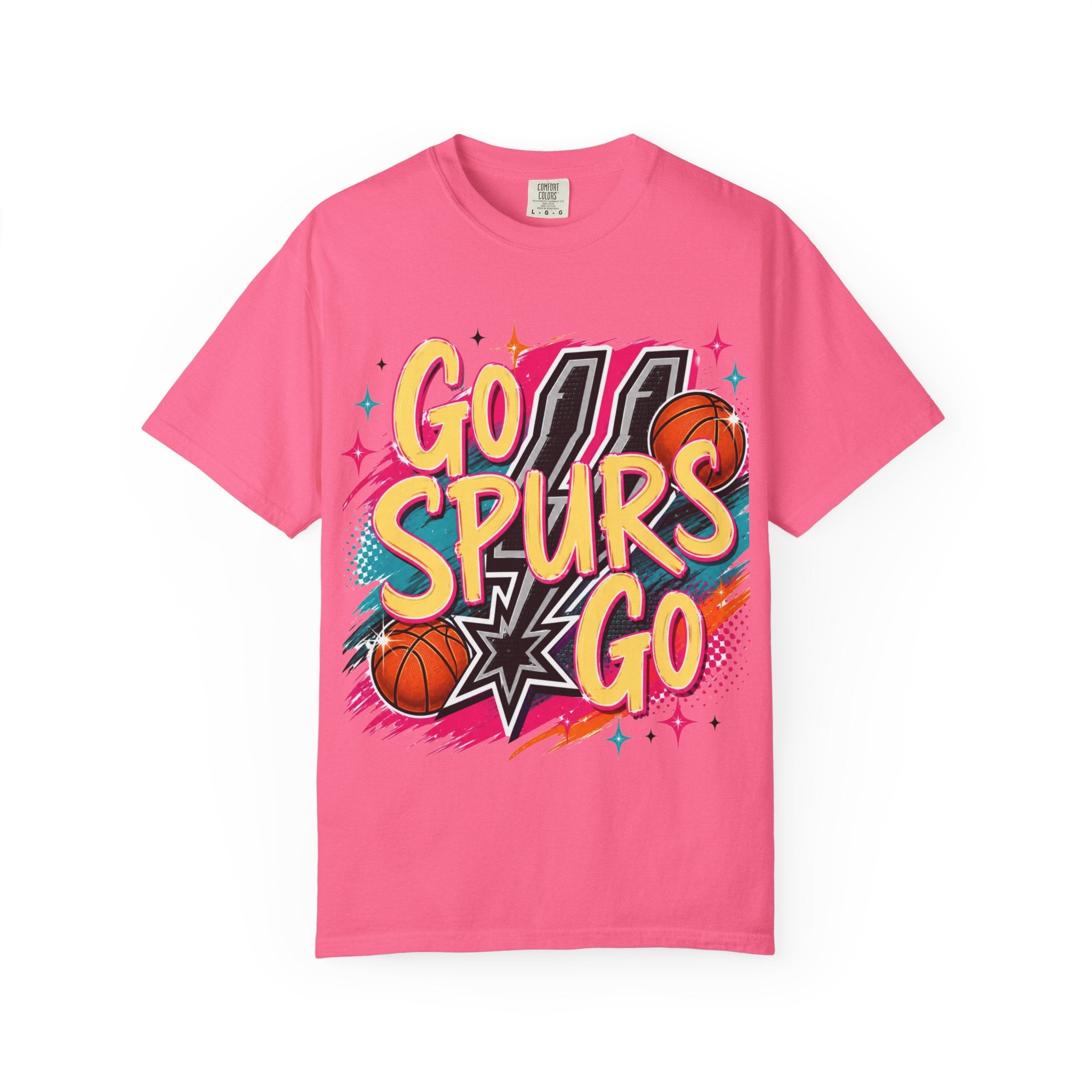 Go Spurs Go Basketball T-Shirt — Retro Fan Tee