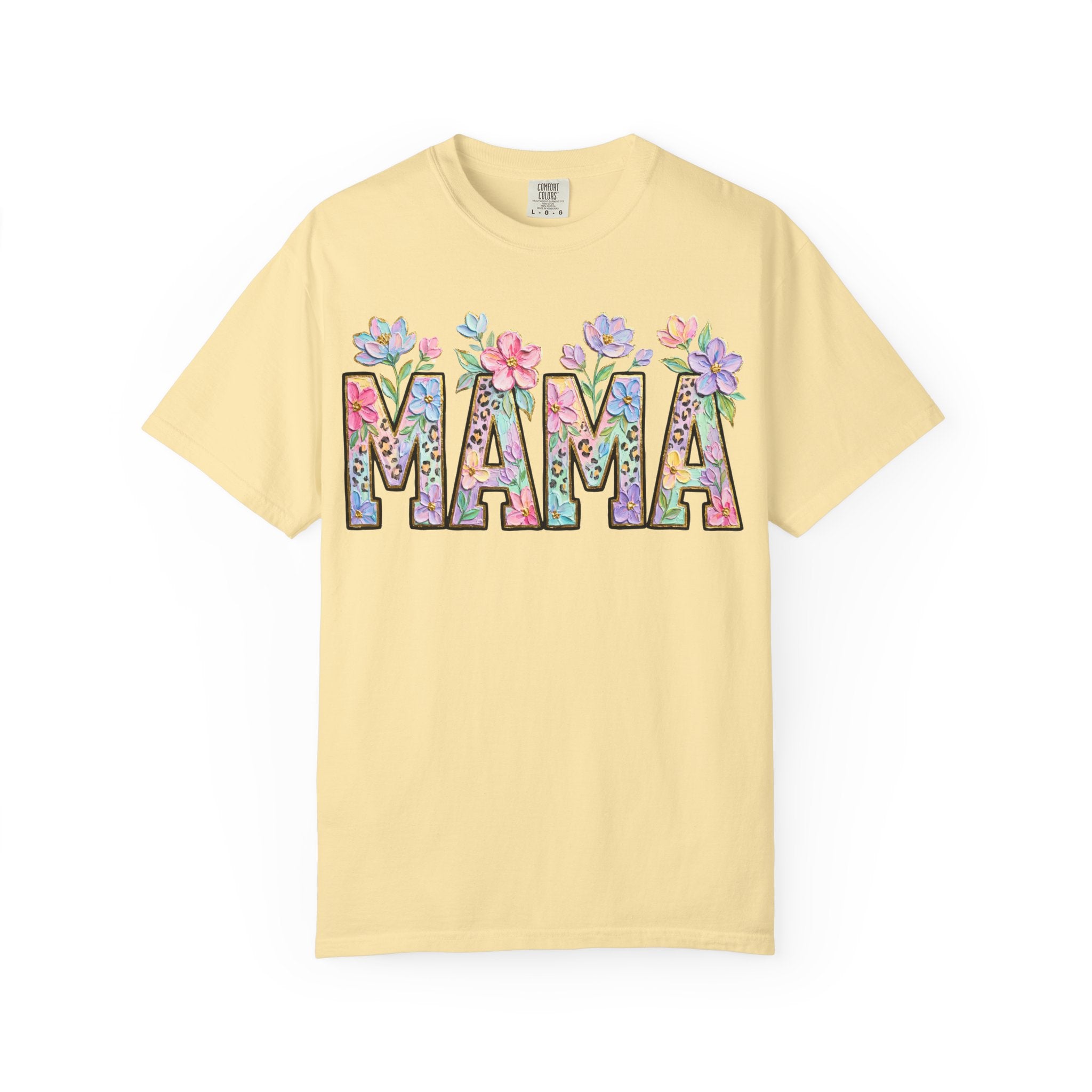 Mama Floral T-Shirt — Mother's Day Garden Letter Tee