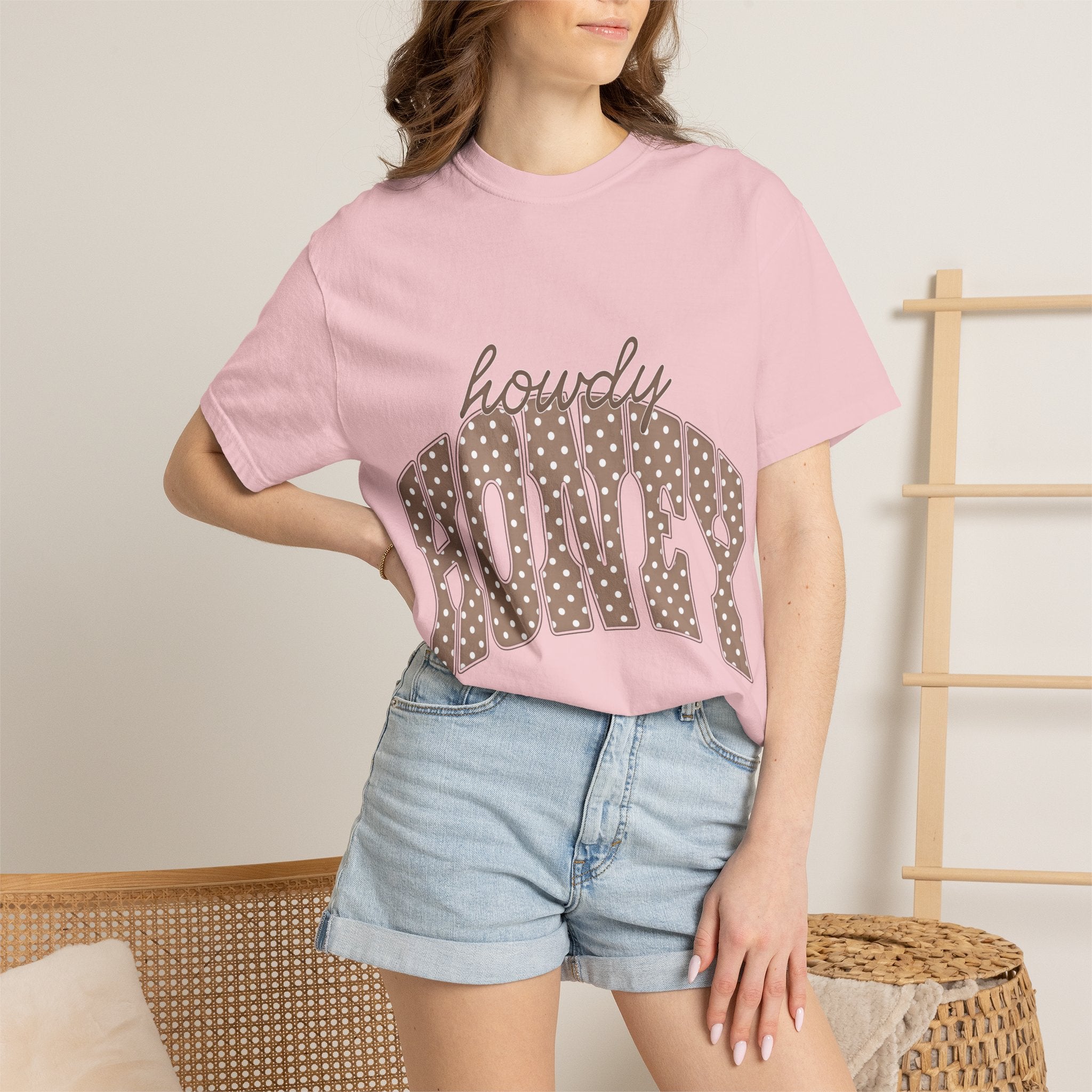 Howdy Honey T-Shirt — Retro Polka Dot Western Tee