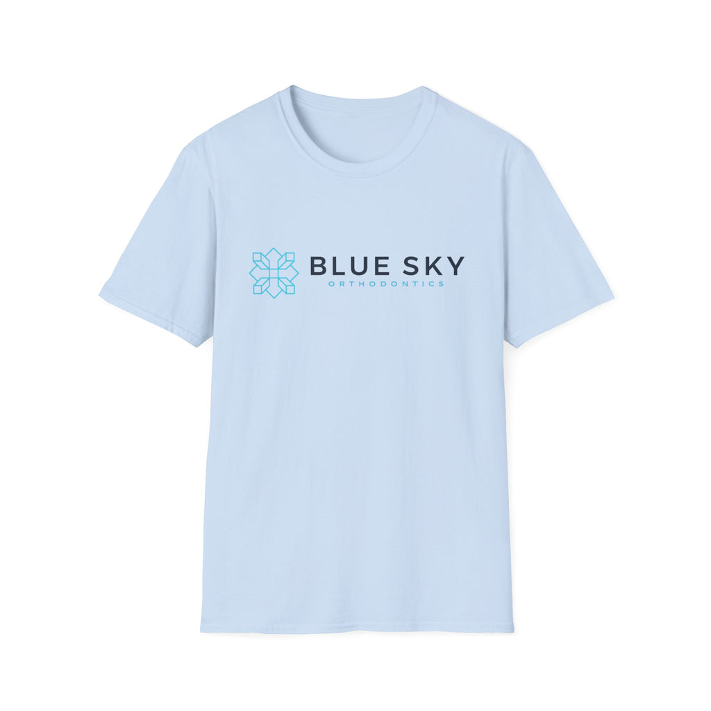Dental Hygienist T-Shirt — 'Blue Sky' Tooth & Floss Graphic Tee