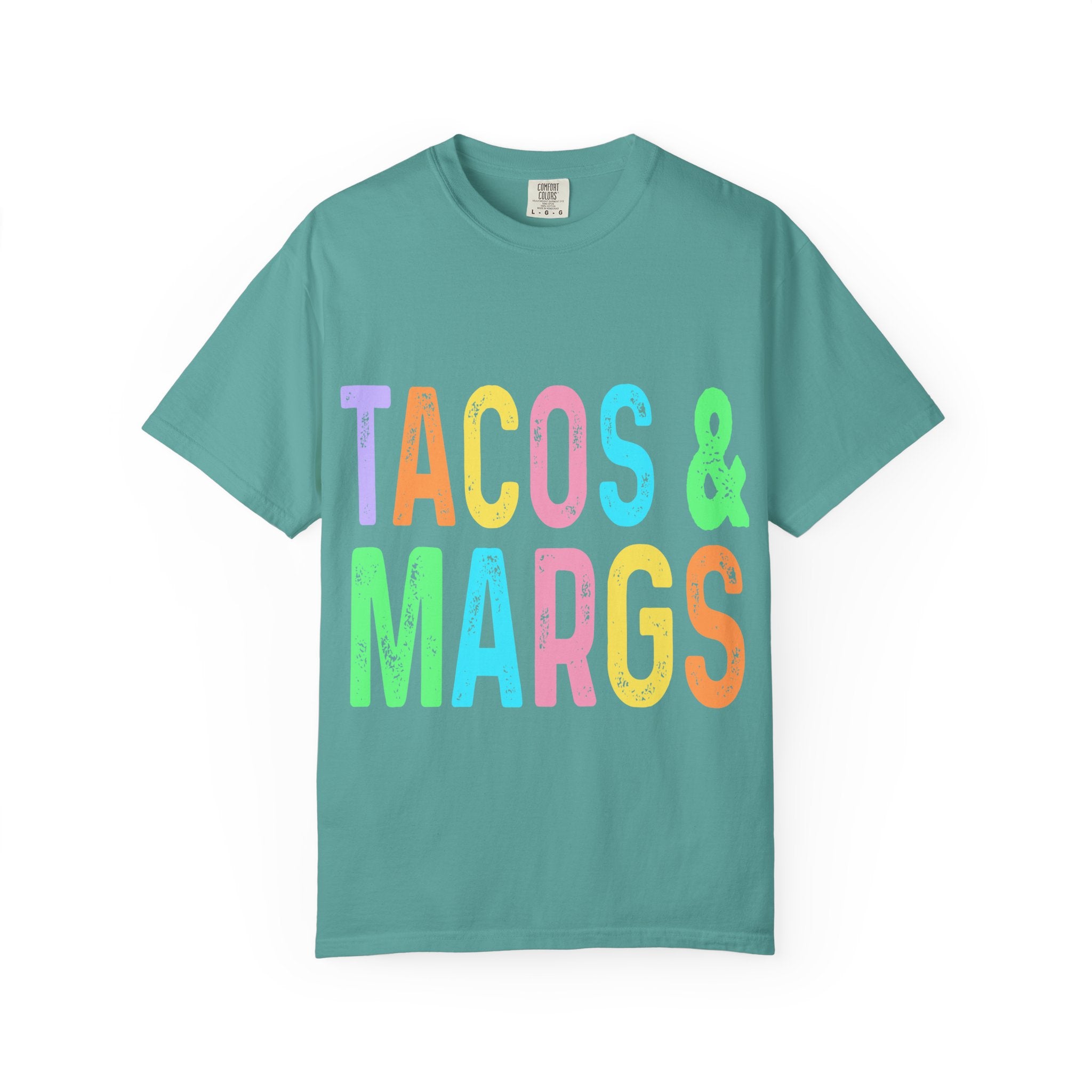 Tacos & Margs T-Shirt — Colorful Fiesta Graphic Tee