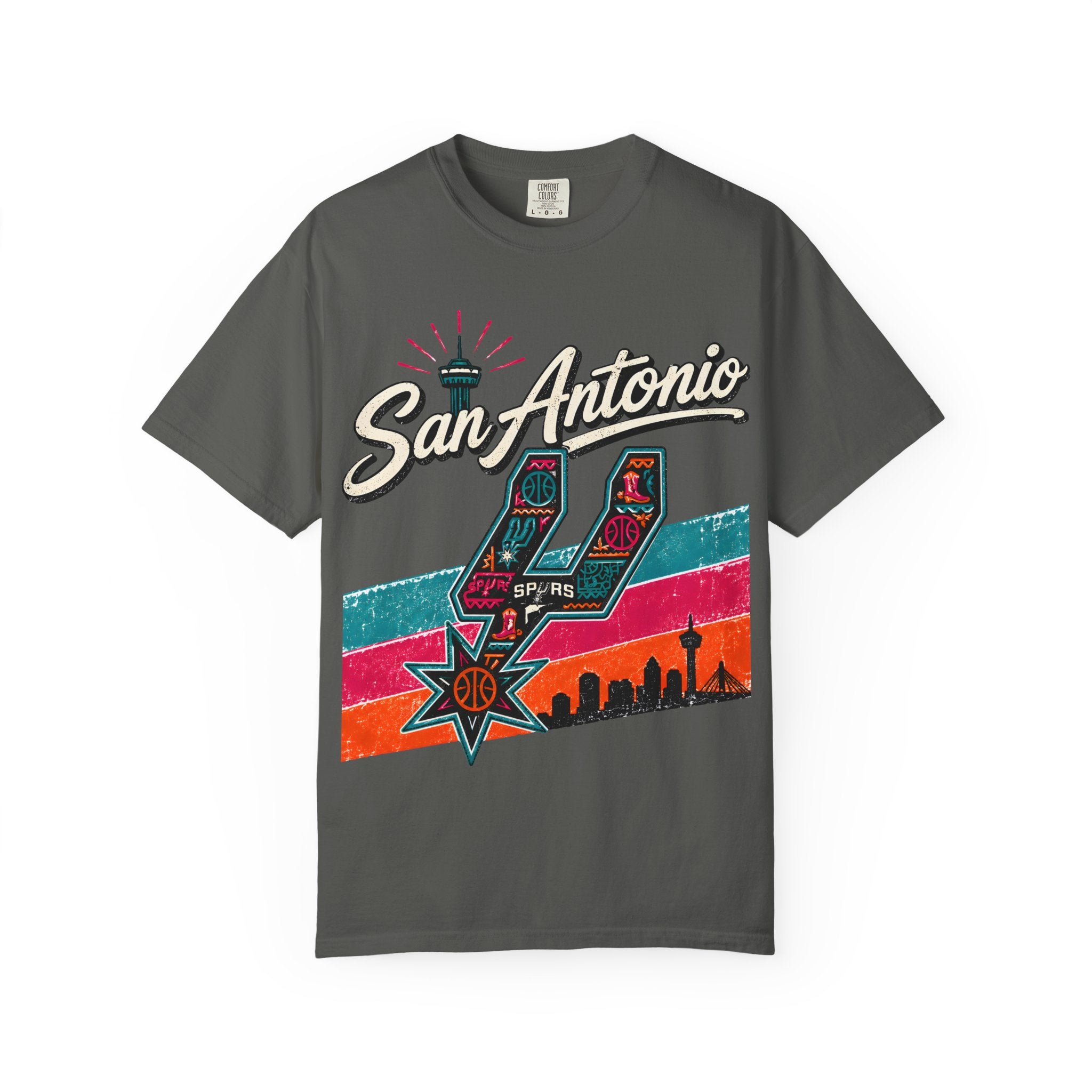 San Antonio Spurs Retro Skyline T-Shirt