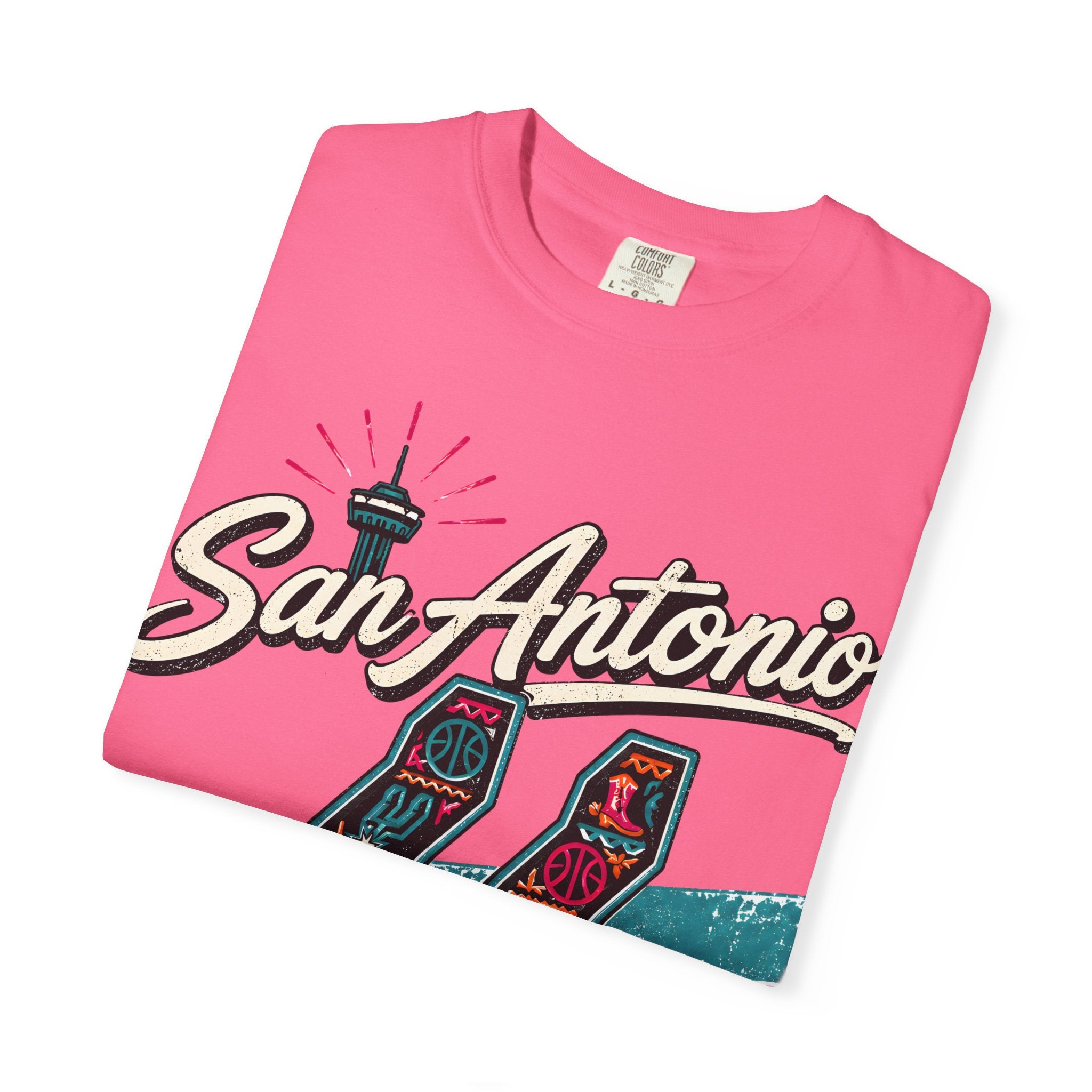 San Antonio Spurs Retro Skyline T-Shirt