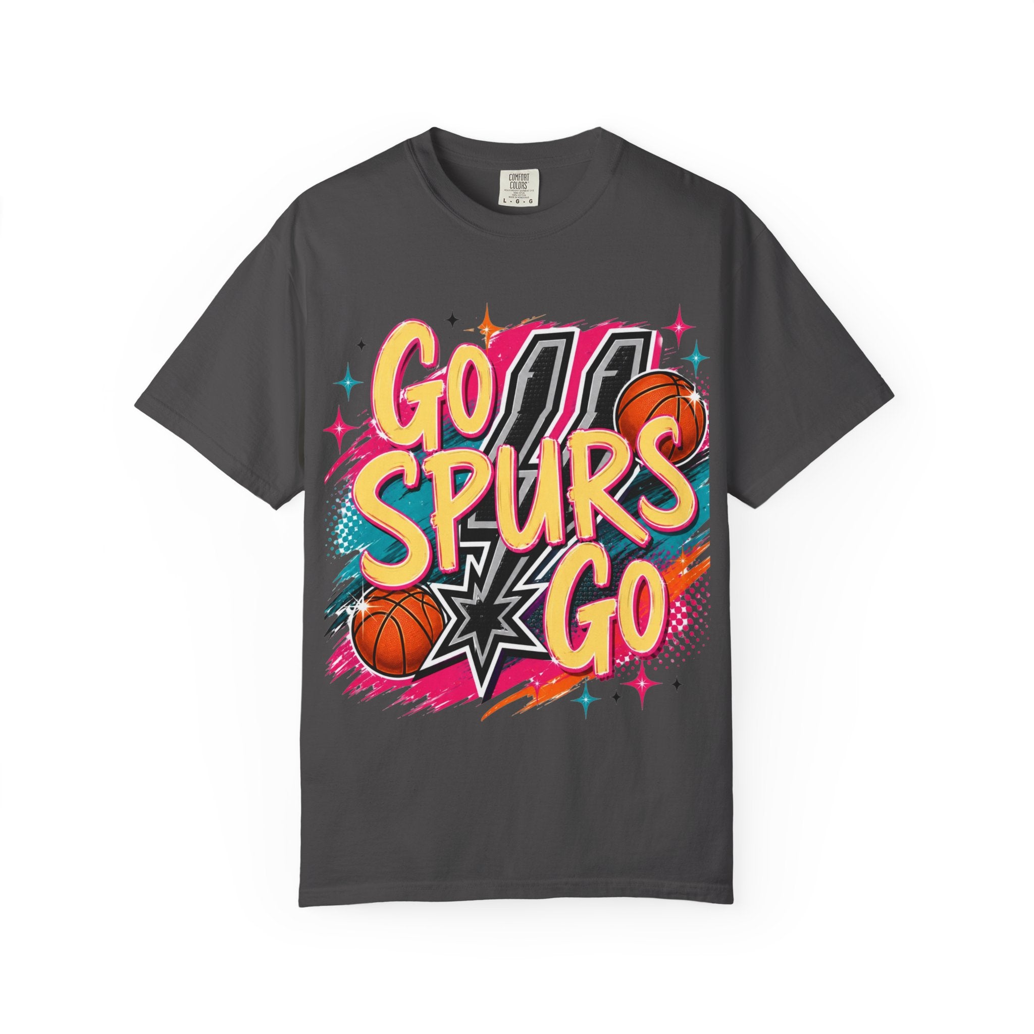 Go Spurs Go Basketball T-Shirt — Retro Fan Tee