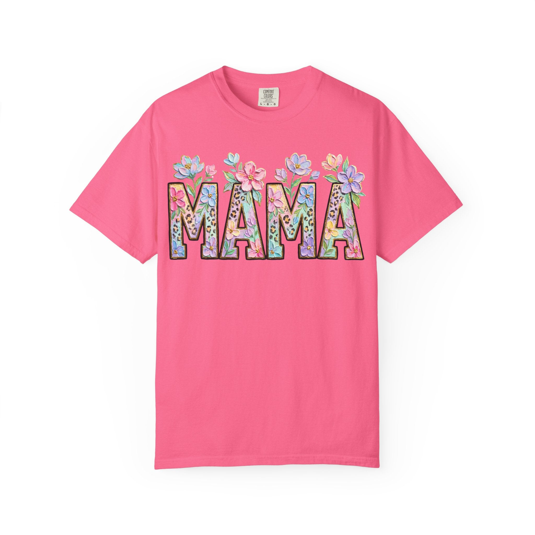Mama Floral T-Shirt — Mother's Day Garden Letter Tee
