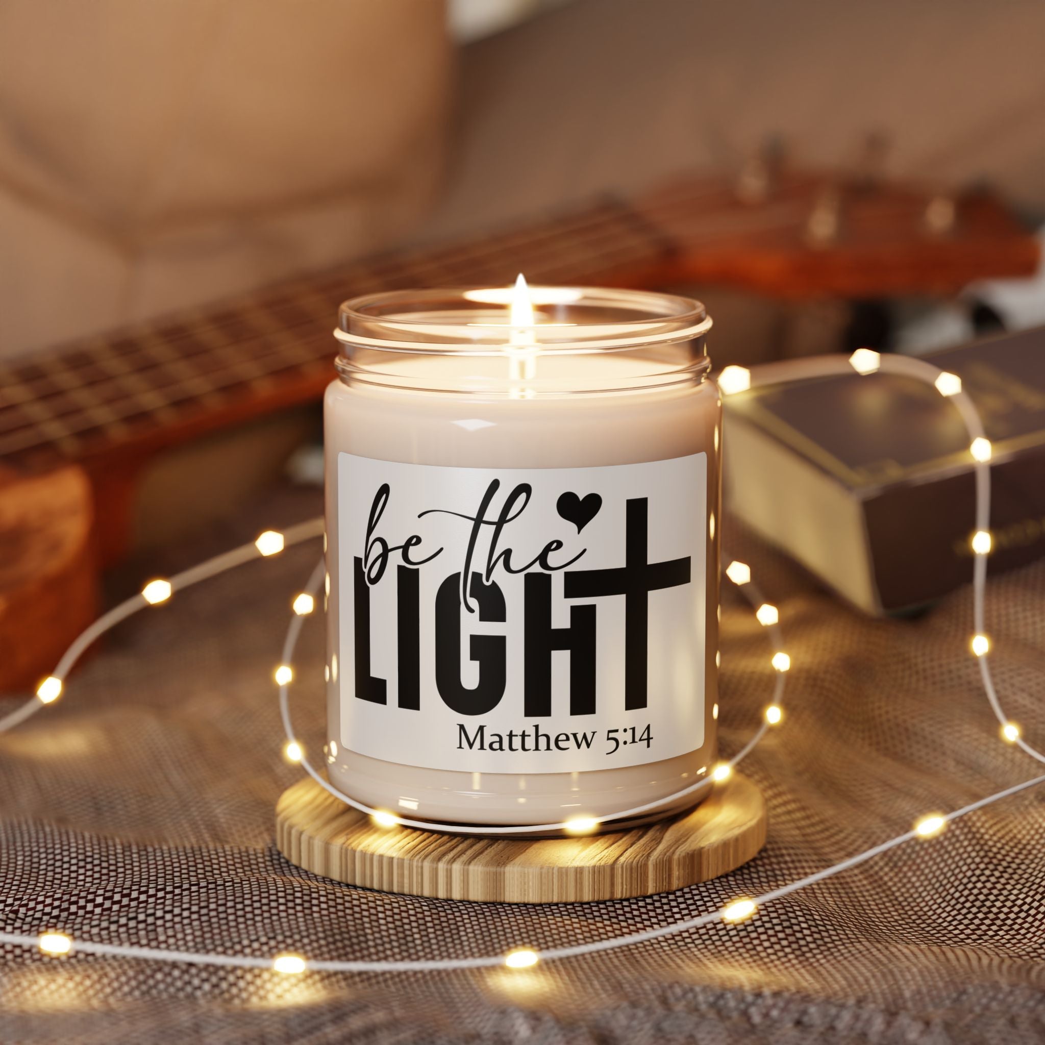 Be the Light Matthew 5:14 Scented Soy Candle — 9oz Inspirational Gift