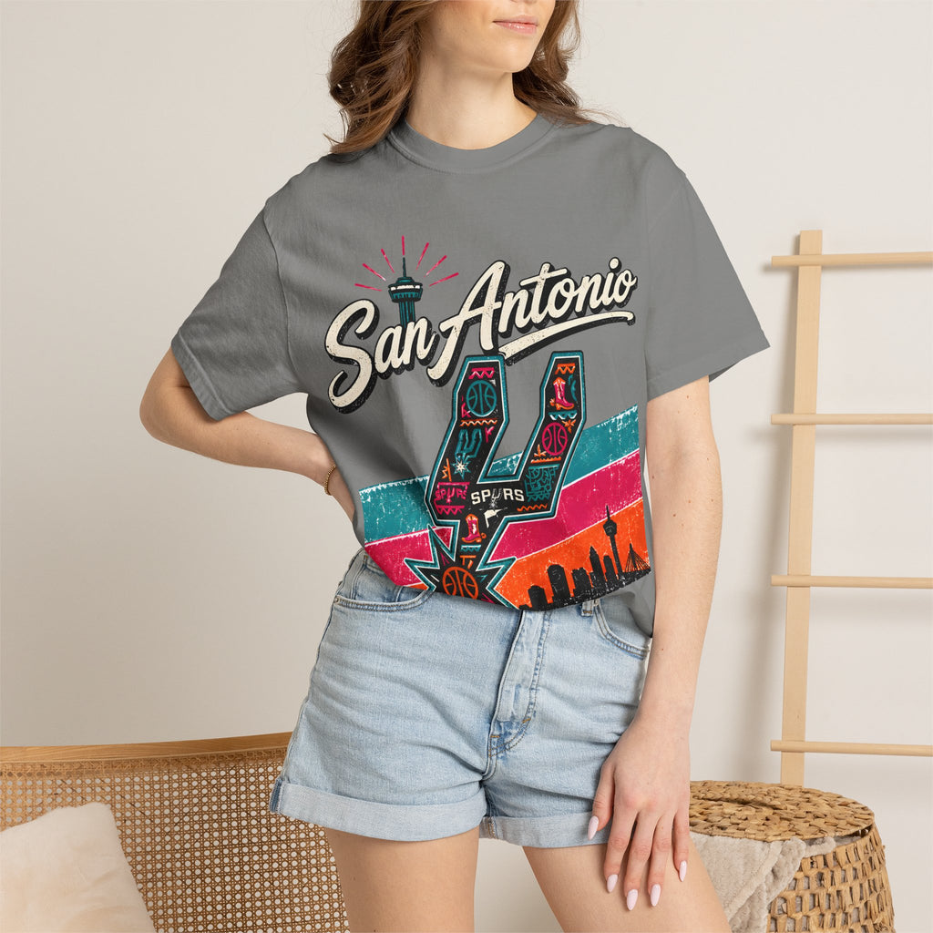 San Antonio Spurs Retro Skyline T-Shirt