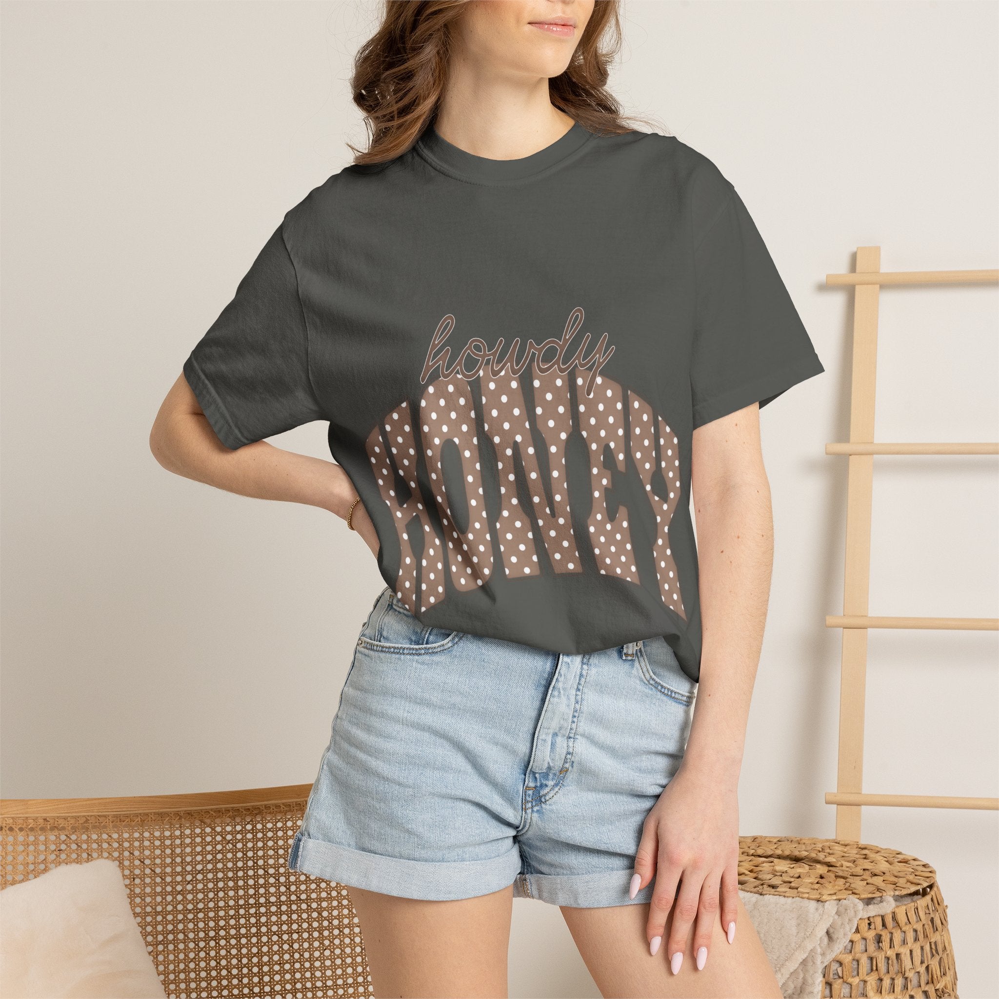 Howdy Honey T-Shirt — Retro Polka Dot Western Tee