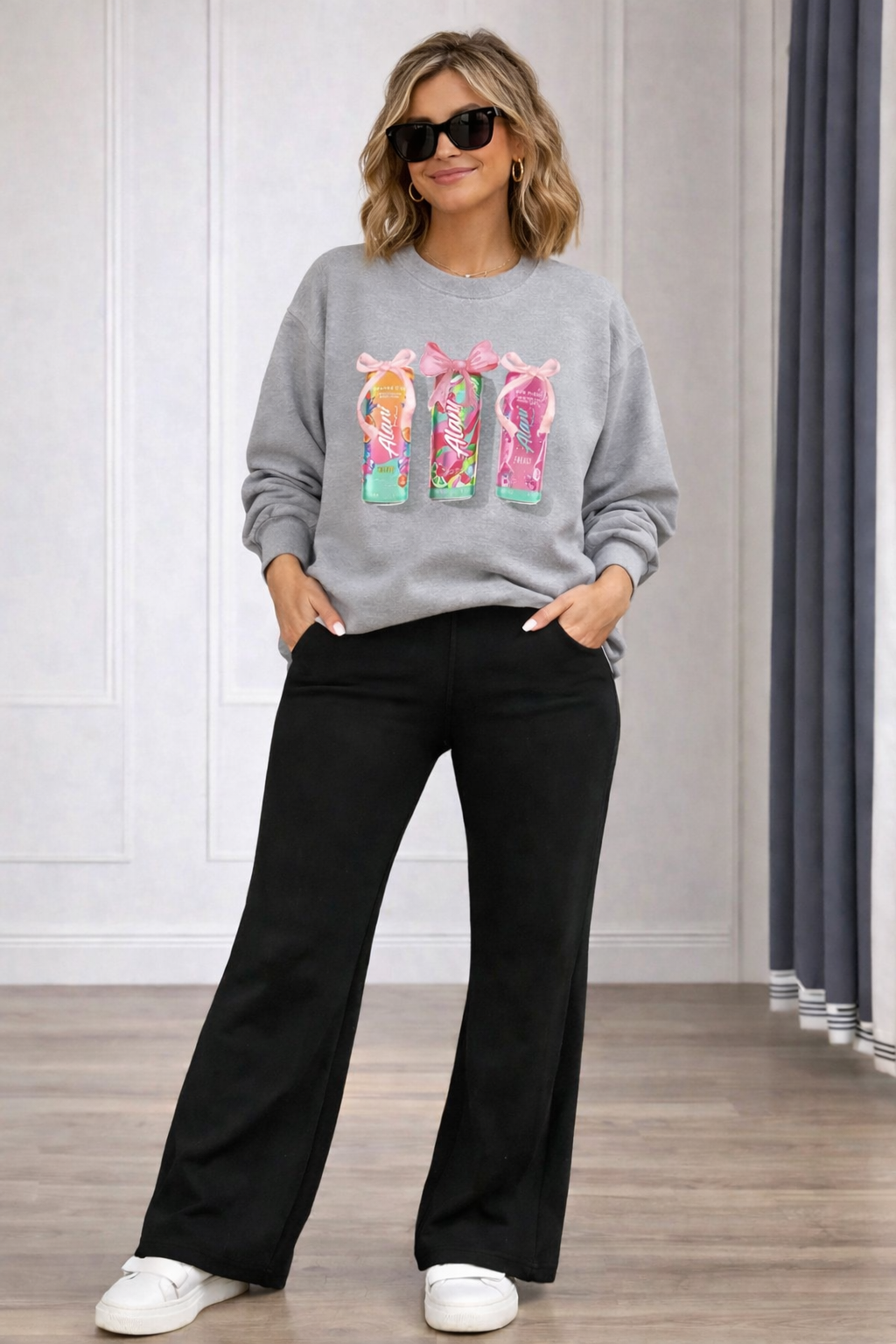 Candy Pop Crewneck Sweatshirt — Colorful Soda Can Gift Graphic