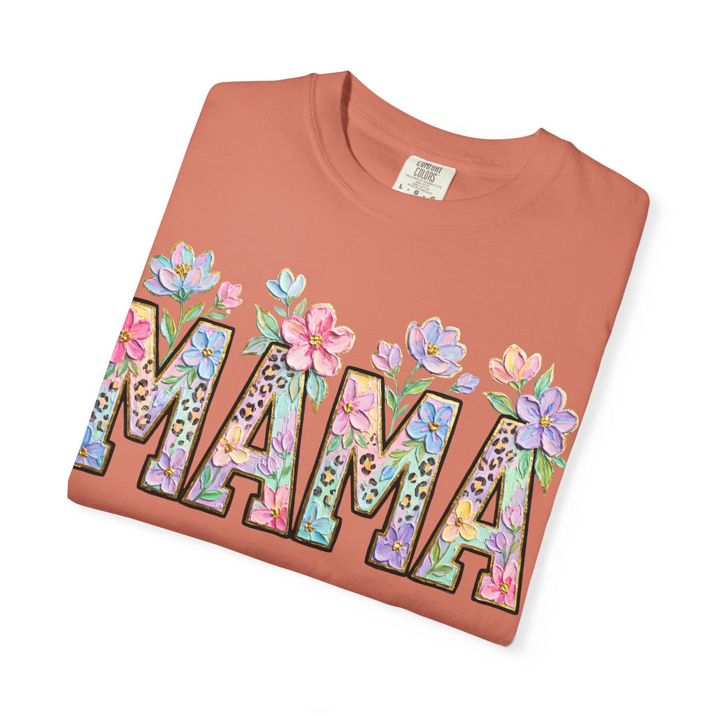 Mama Floral T-Shirt — Mother's Day Garden Letter Tee