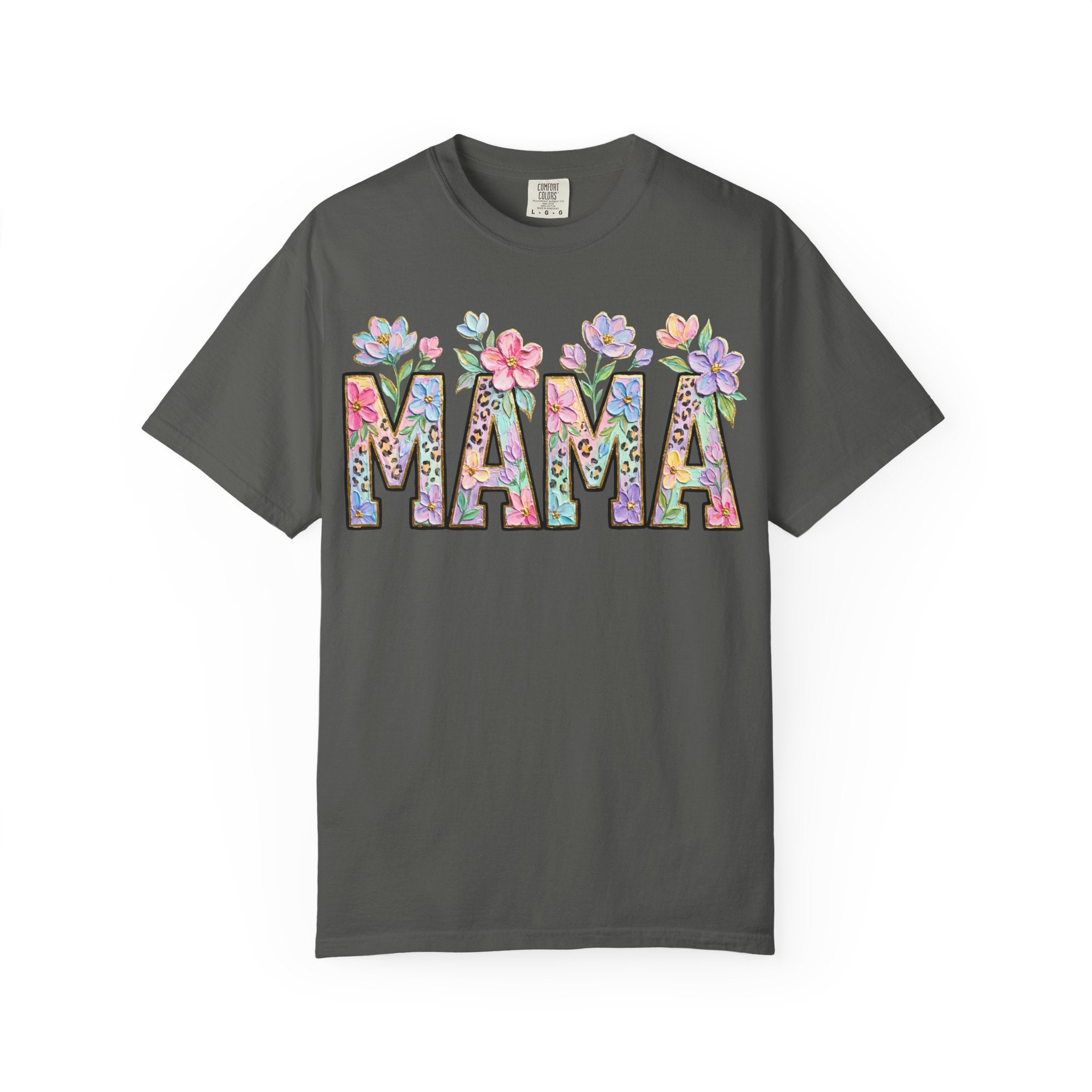Mama Floral T-Shirt — Mother's Day Garden Letter Tee