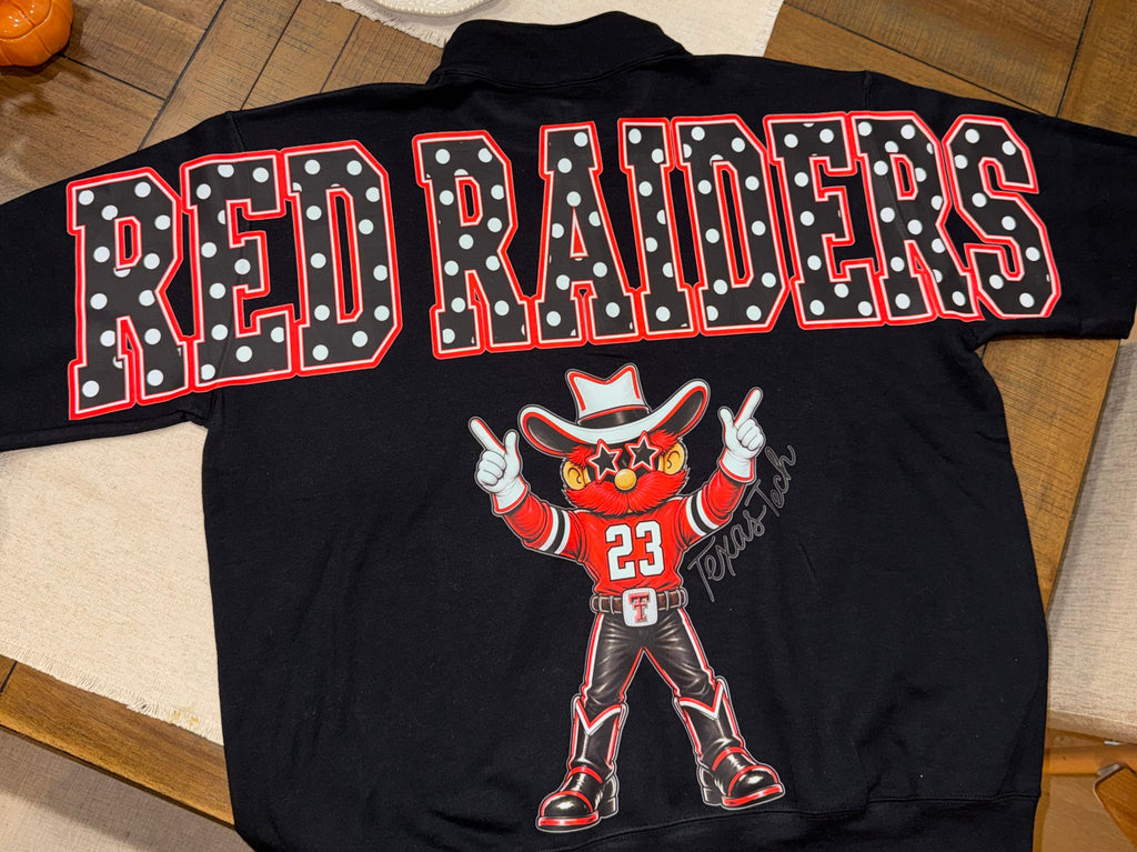 1/4 Zip - RED RAIDERS