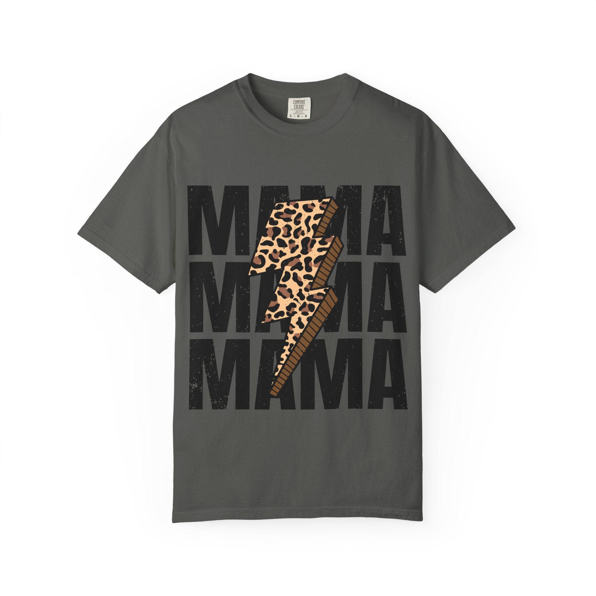 Mama Lightning Leopard Graphic T-Shirt