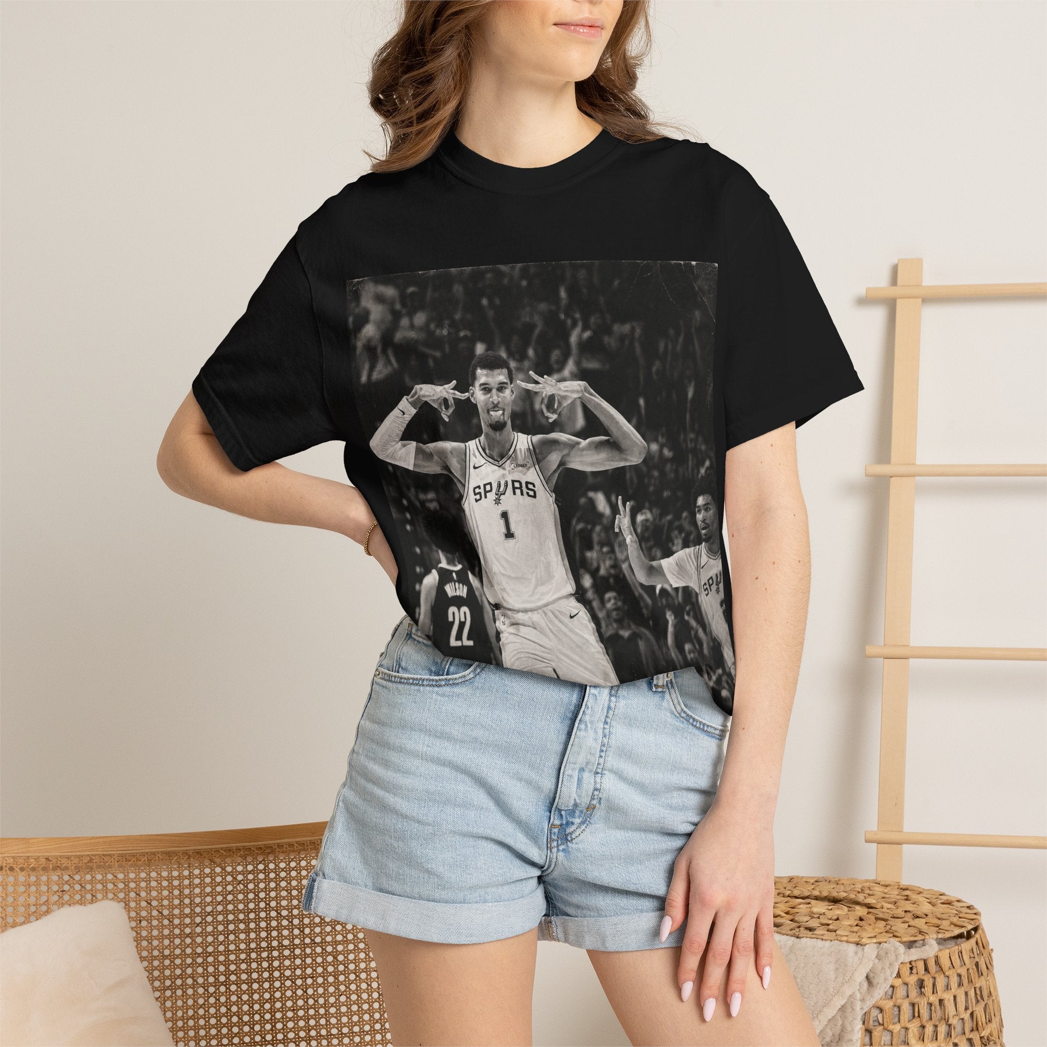 Basketball Photo T-Shirt — Wemby Moment Tee