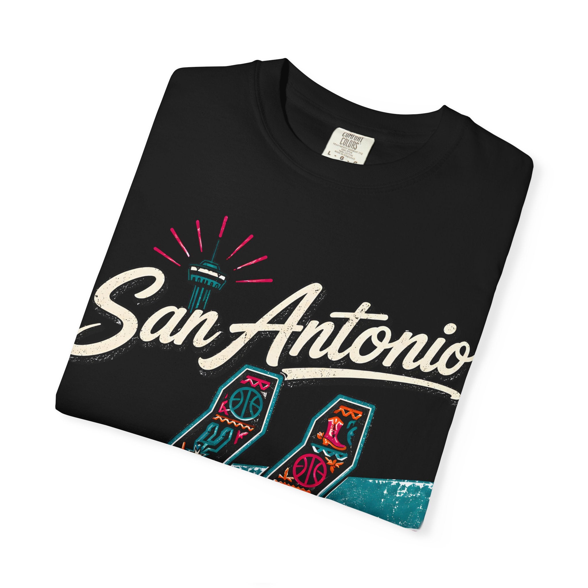 San Antonio Spurs Retro Skyline T-Shirt