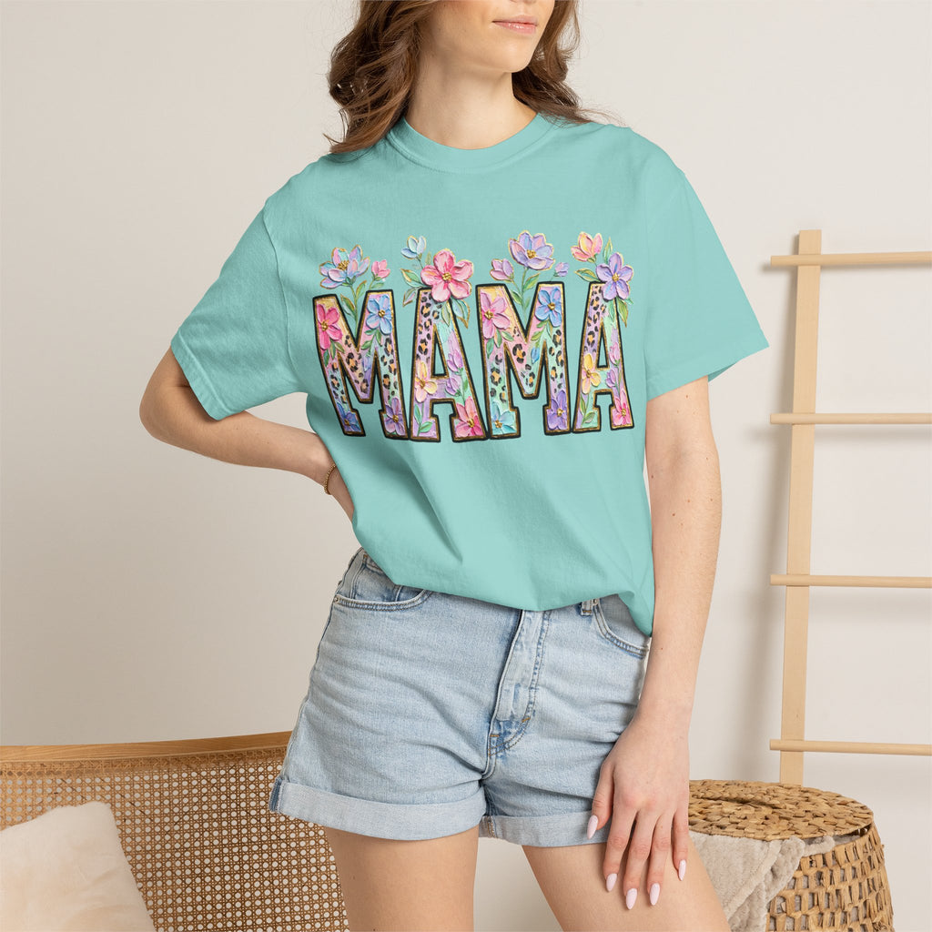 Mama Floral T-Shirt — Mother's Day Garden Letter Tee