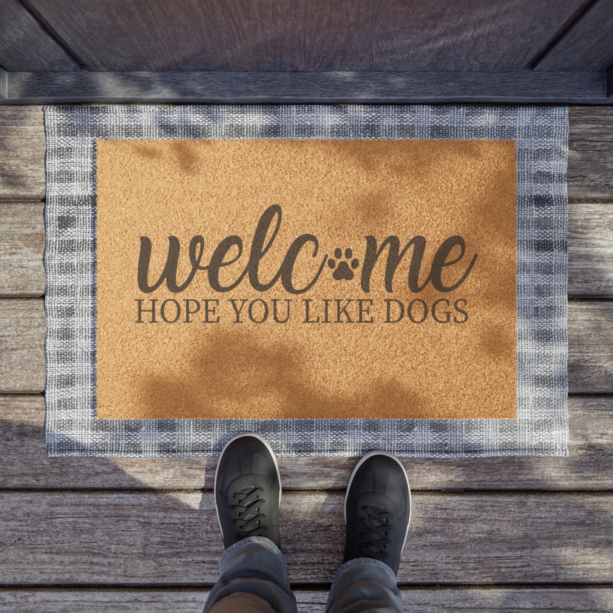 Doormat – Welcome Hope You Like Dogs