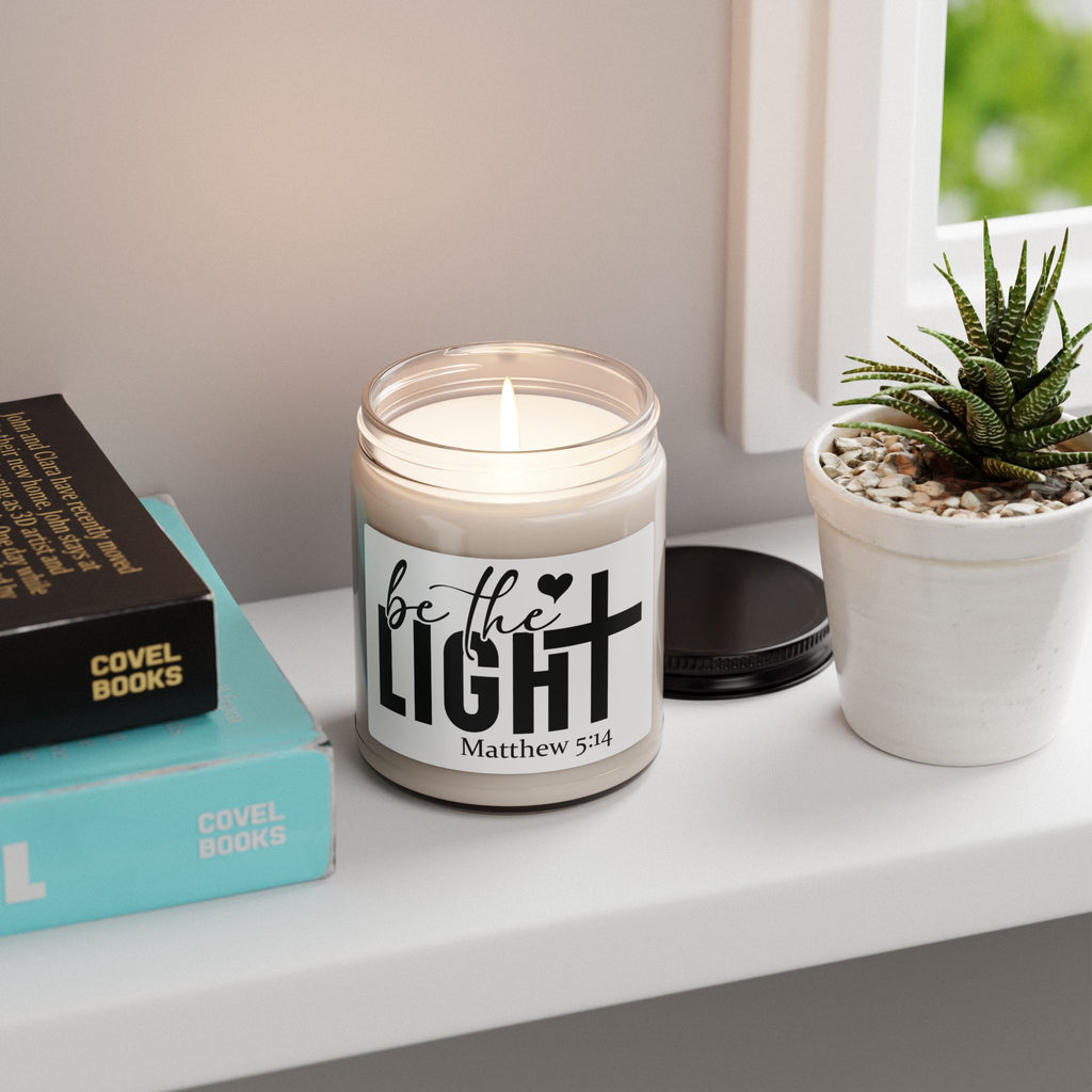 Be the Light Matthew 5:14 Scented Soy Candle — 9oz Inspirational Gift
