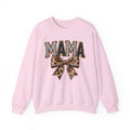 Mama Leopard Bow Crewneck Sweatshirt